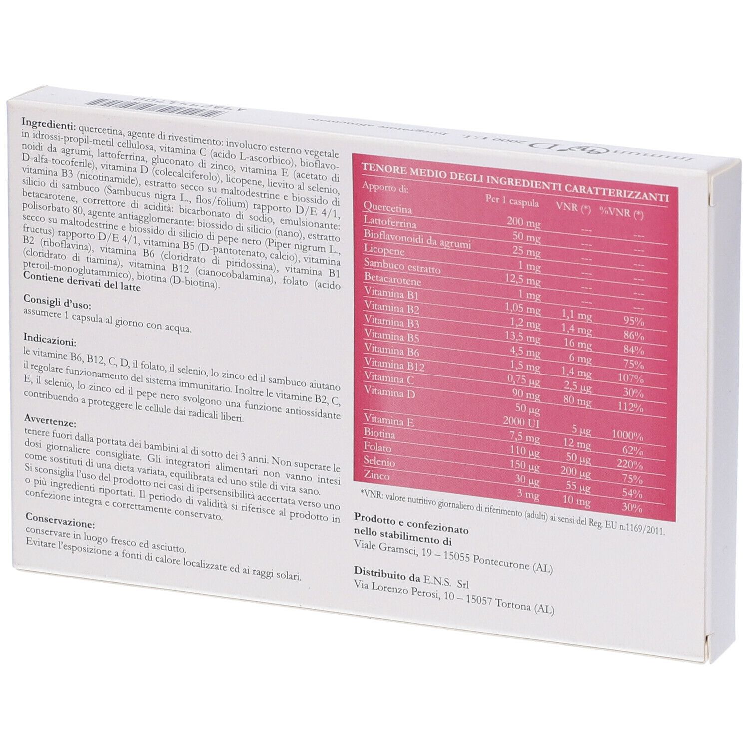 Immunens D 2000 Ui 20 Capsule