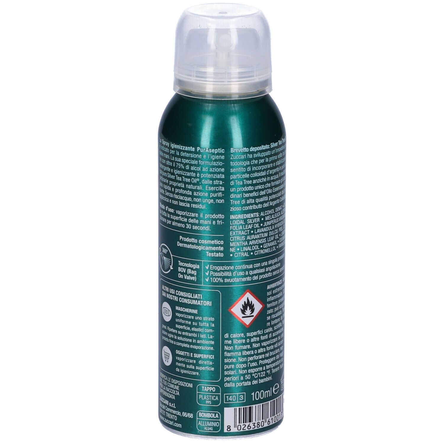 Pur + Aseptic Spray igienizzante Mani