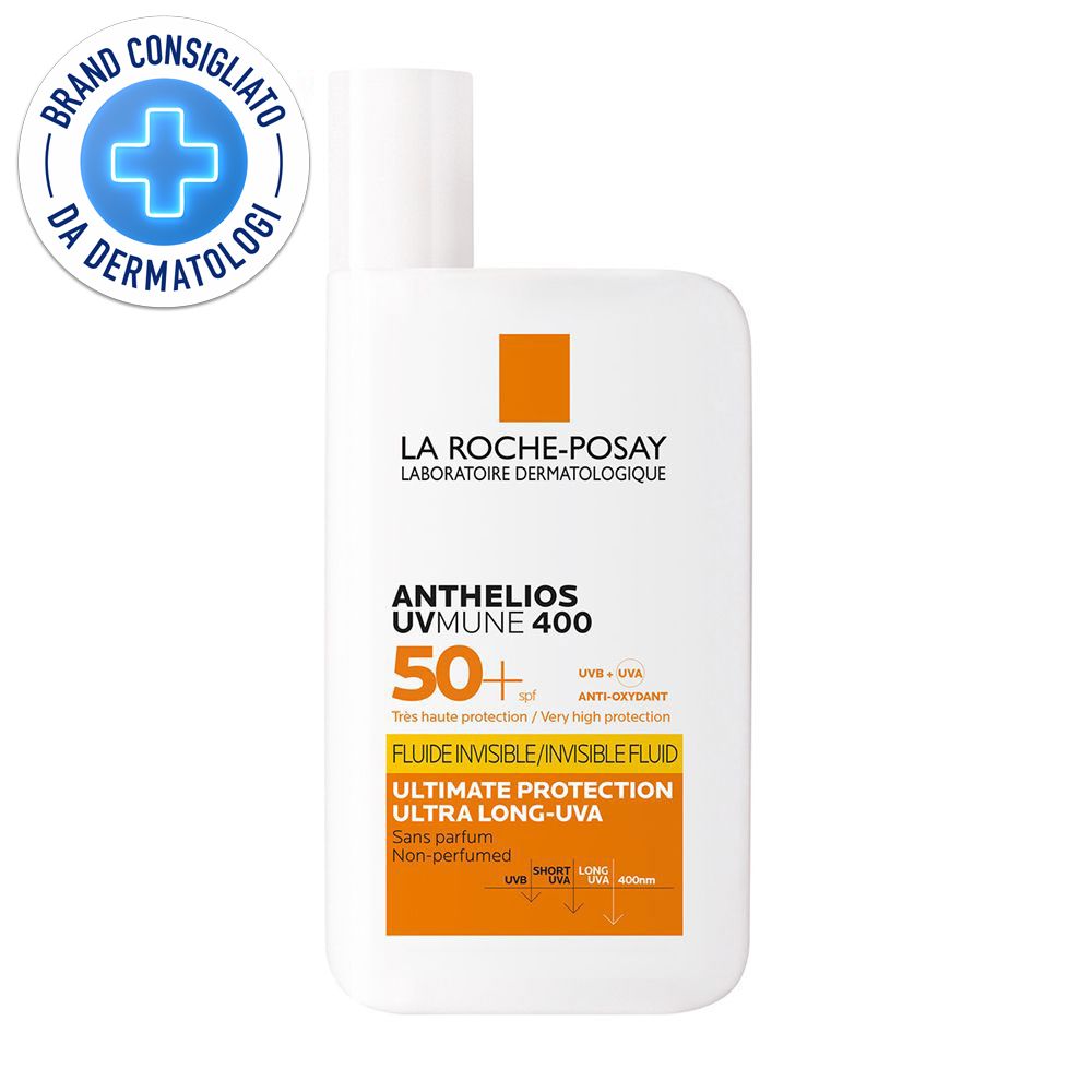 La Roche-Posay Anthelios UVMune 400 Fluido Invisibile SPF50+ 50 ml Protezione contro i raggi UVA ultra-lunghi
