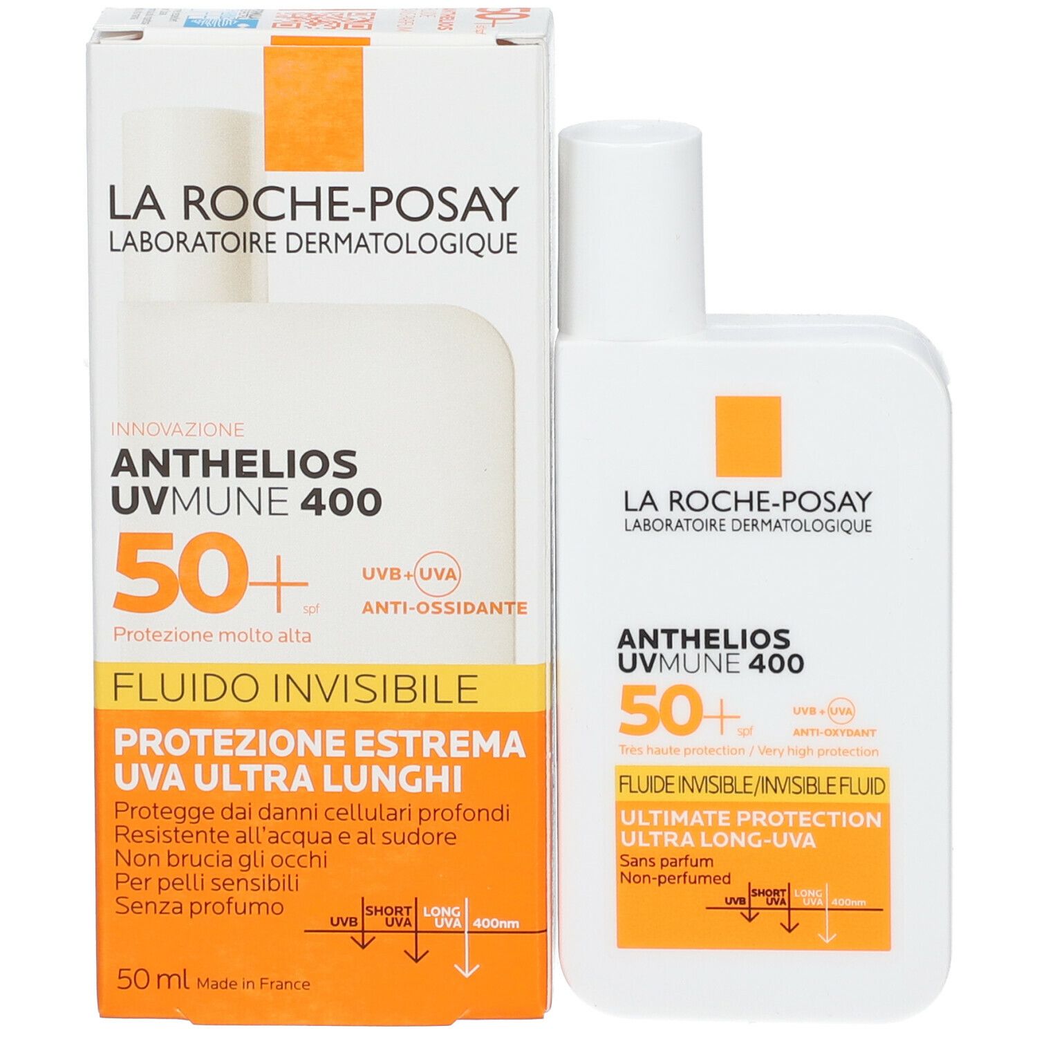 La Roche-Posay Anthelios UVMune 400 Fluido Invisibile SPF50+ Senza Profumo