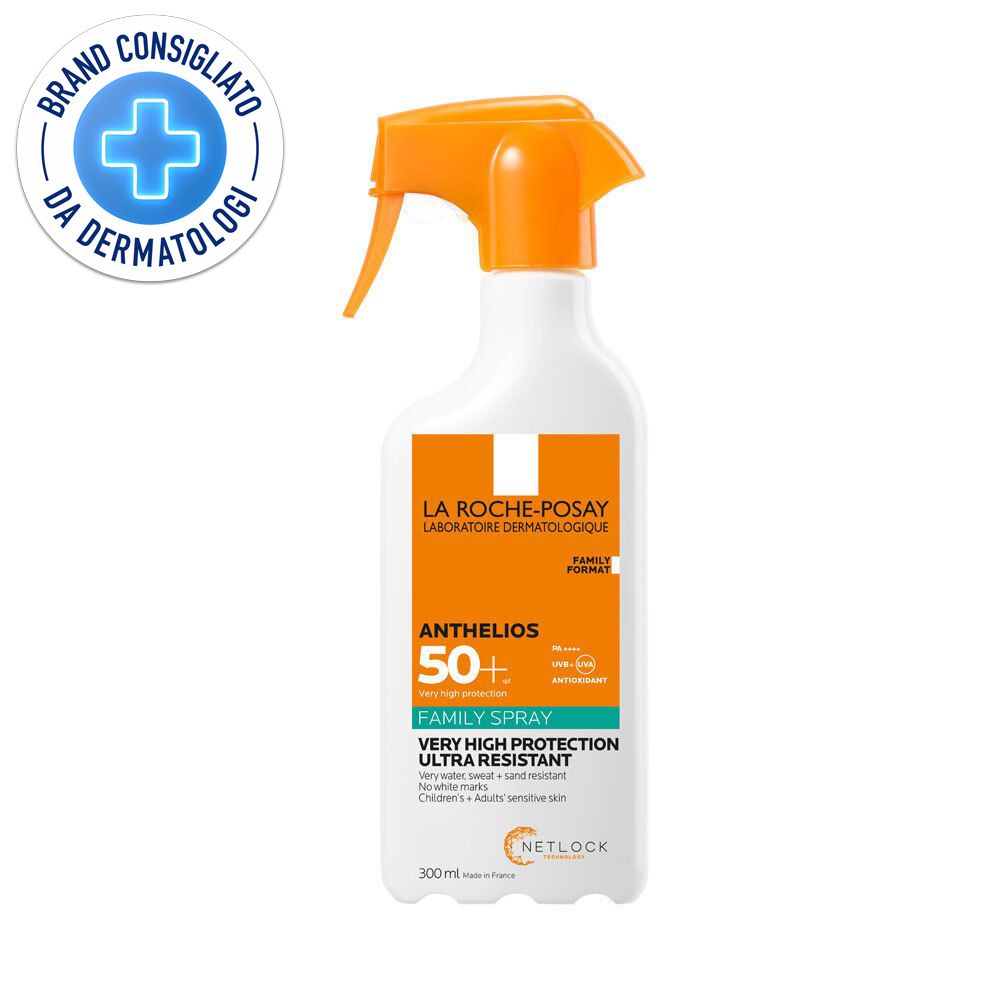 La Roche-Posay Anthelios Family Spray SPF50+ 300 ml Protezione UV elevata Formato famiglia