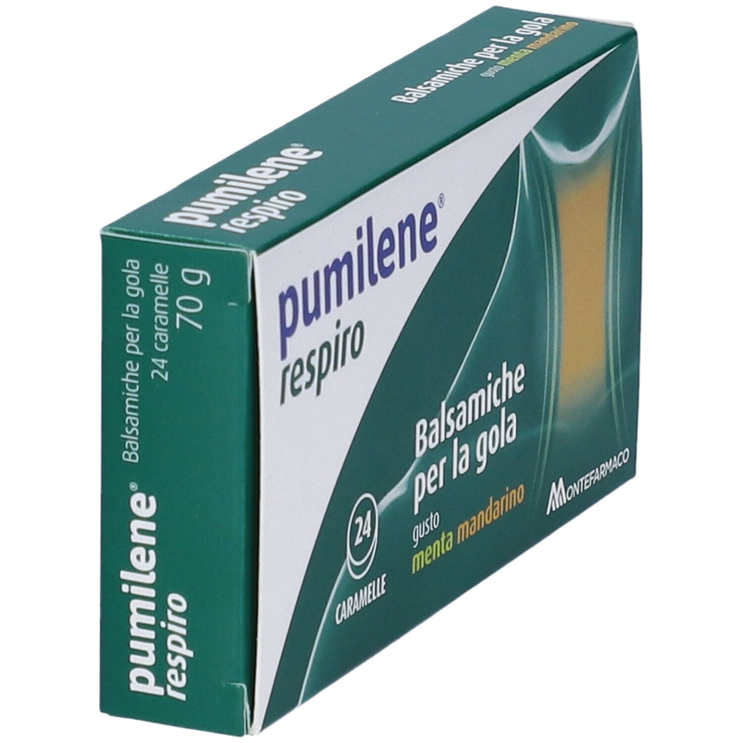 Montefarmaco Pulimilene Respiro Balsamiche per la gola Menta e Mandarino