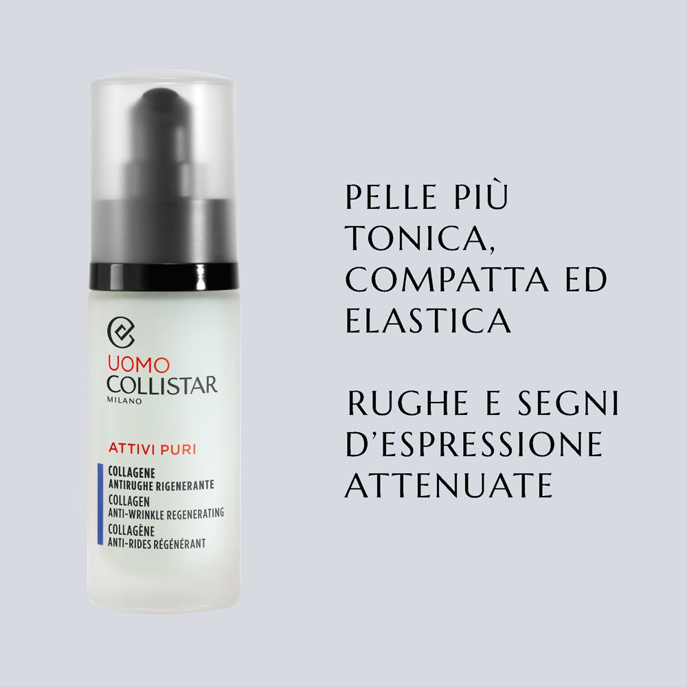 Flacone Collistar Collagene con erogatore e testo.