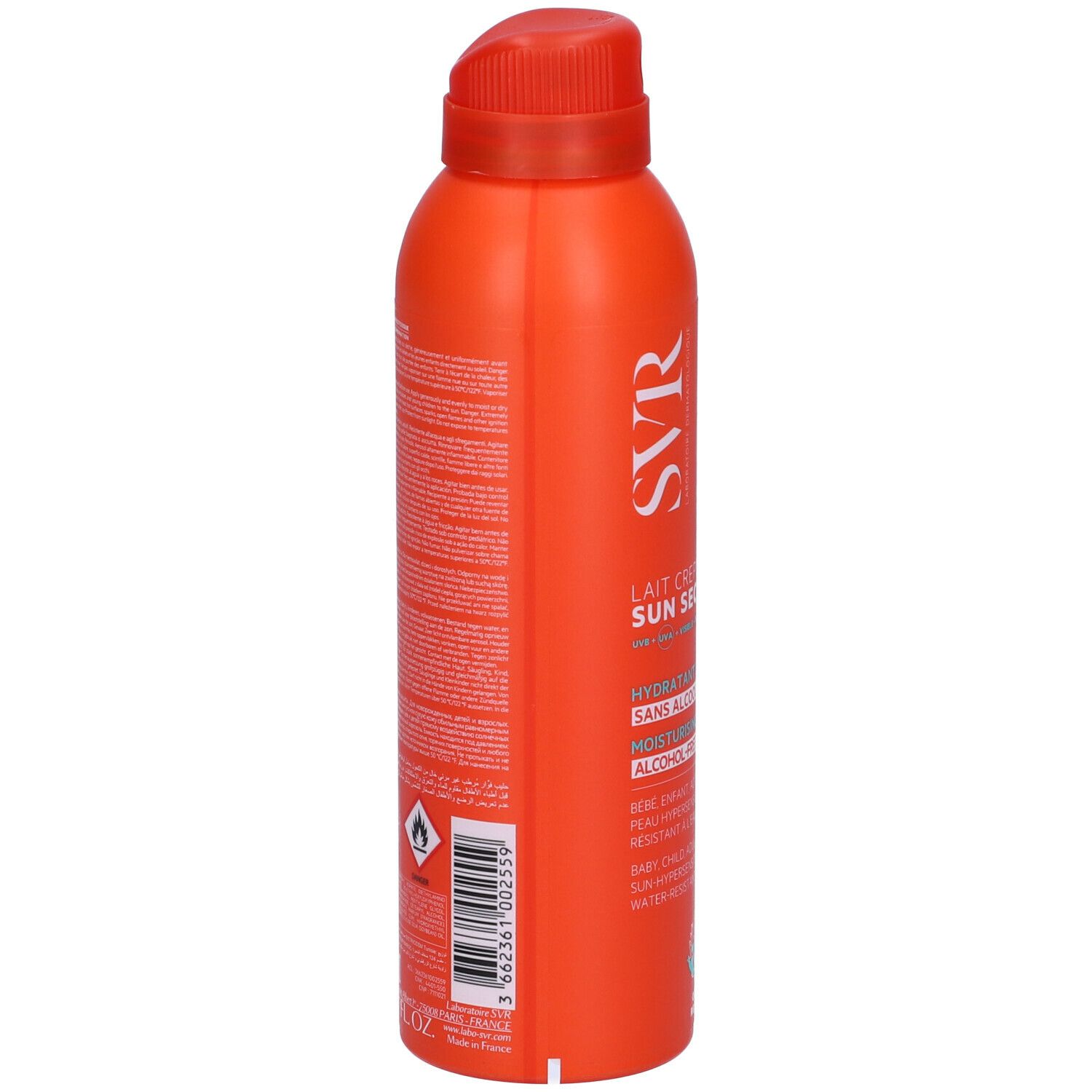 SVR SUN SECURE Lait Crépitant SPF 50+