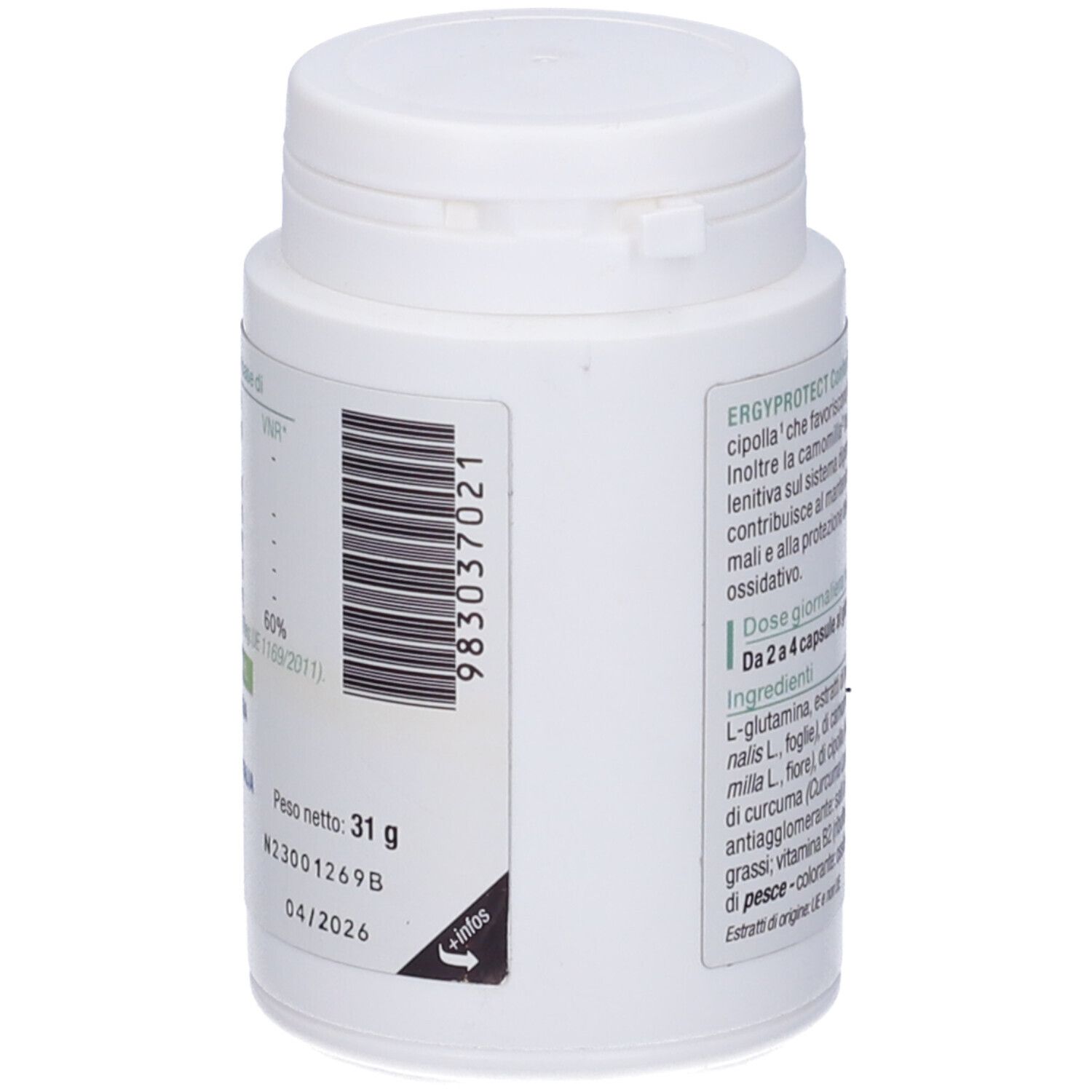 Ergyprotect Confort 60 Capsule 31 G