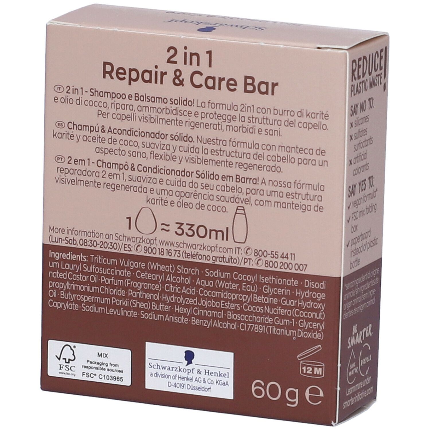 Schwarzkopf Shampoo Solido 7 Herbs Freshness
