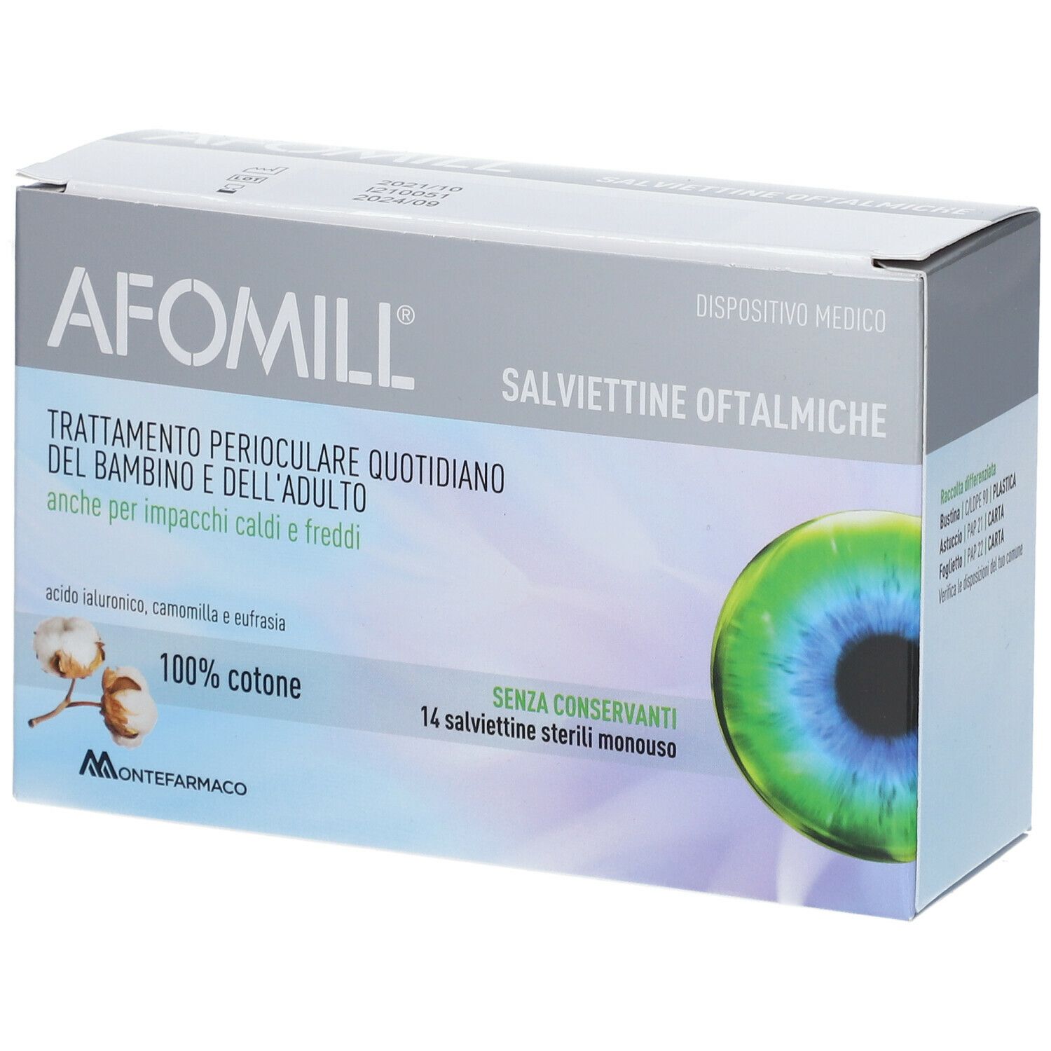Montefarmaco Afomill® Salviettine Oftalmiche