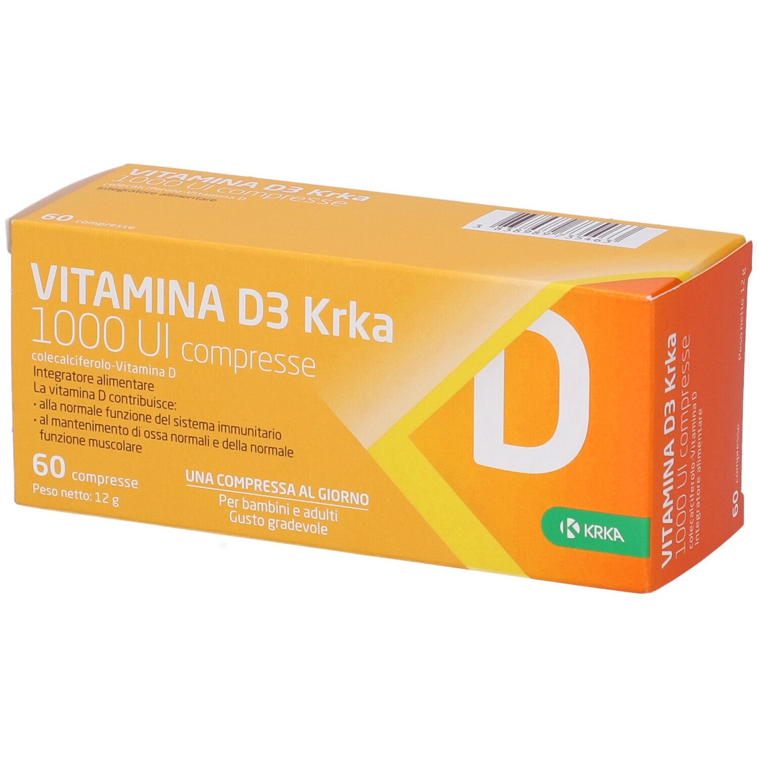 Vitamina D3 Krka 1000 Ui 60 Compresse