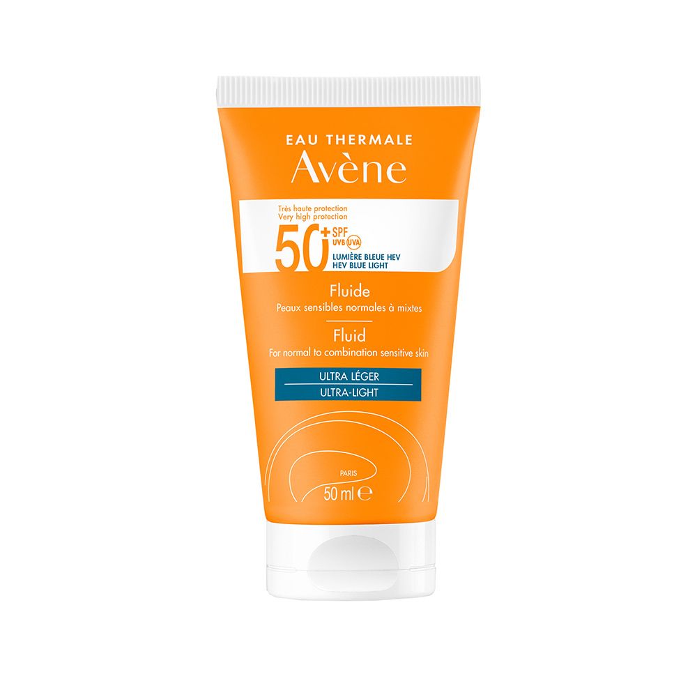 Eau Thermale Avène Fluido SPF50+ 50ml - Protezione solare molto alta, viso