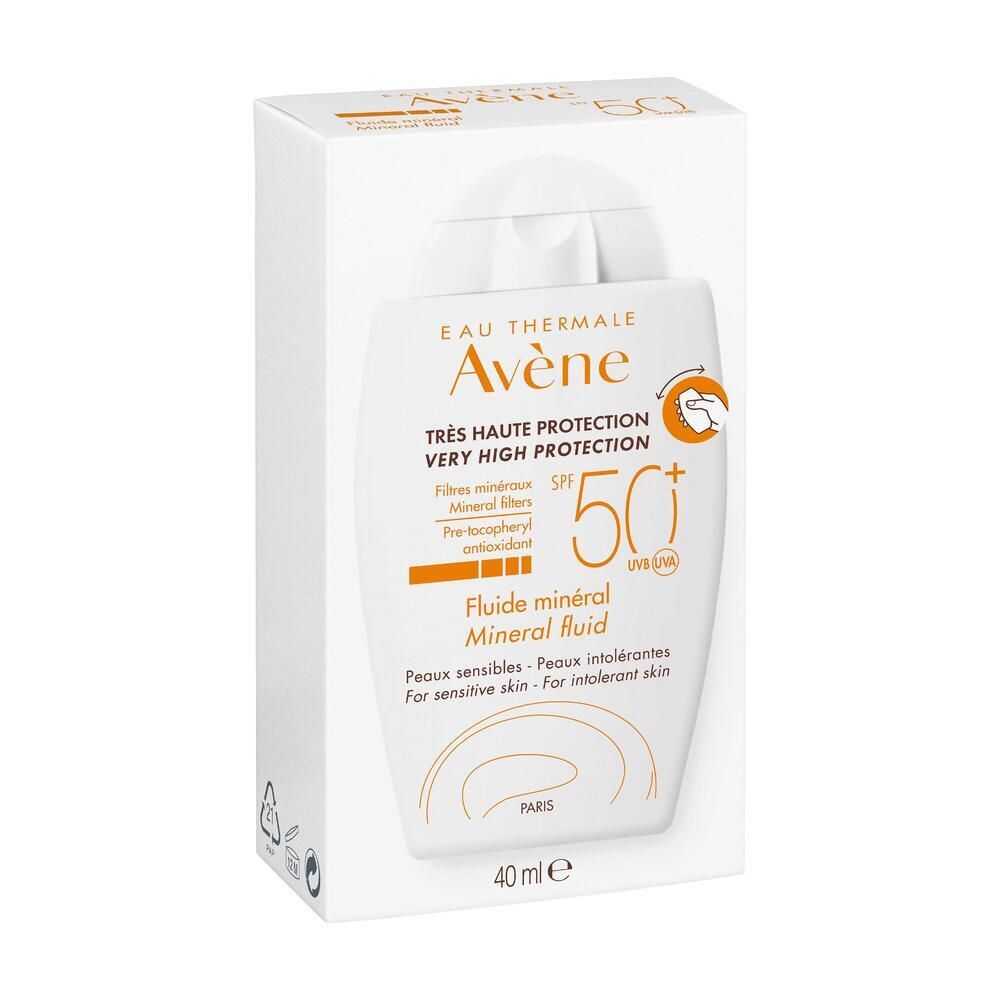 Eau Thermale Avène Fluido Minerale SPF 50+ 40ml - protezione solare, viso