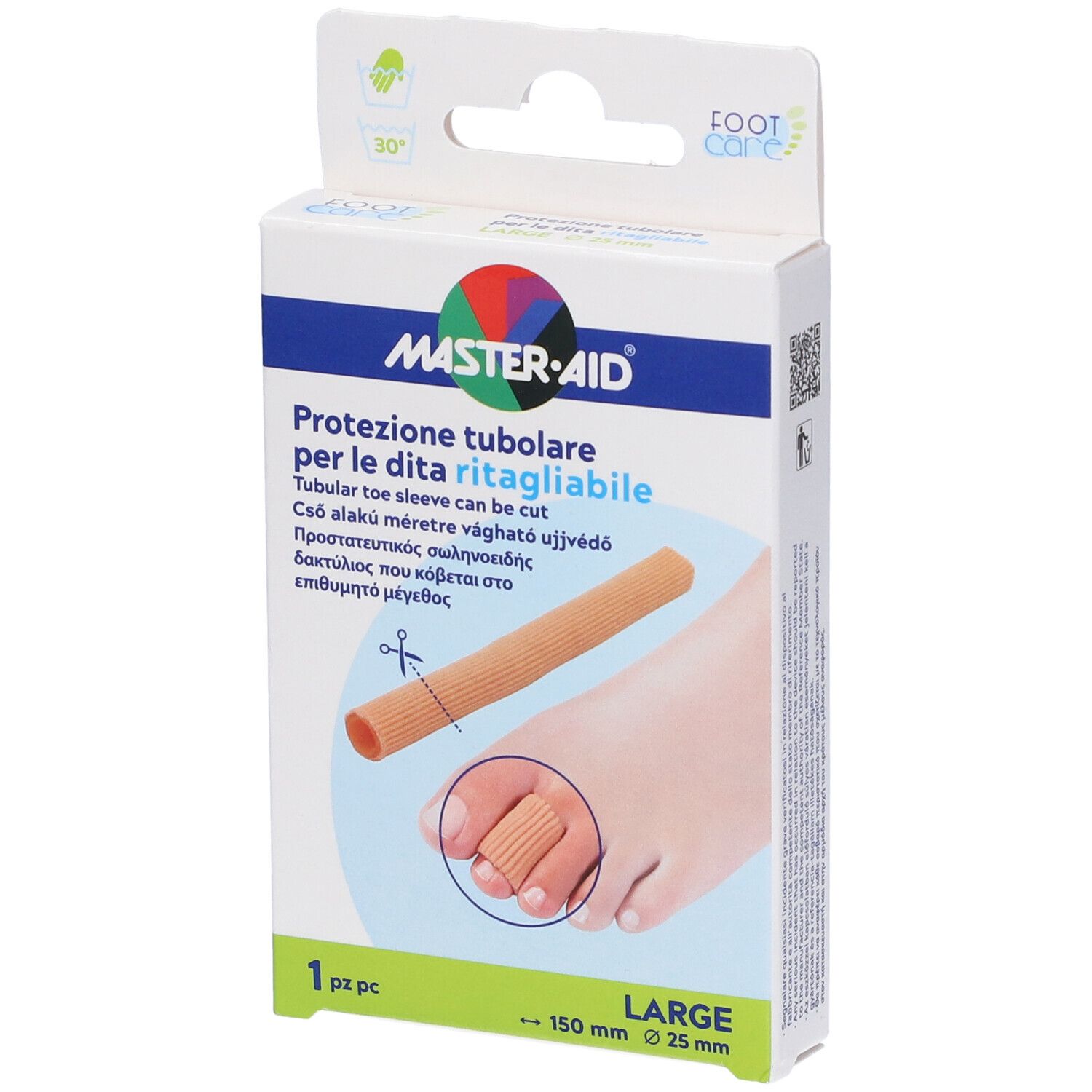 Protezione Tubolare Master-Aid Footcare Ritagliabile 15 Cm 25 Mm Large C8