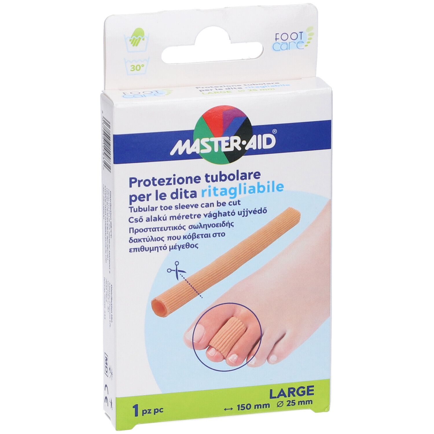 Protezione Tubolare Master-Aid Footcare Ritagliabile 15 Cm 25 Mm Large C8