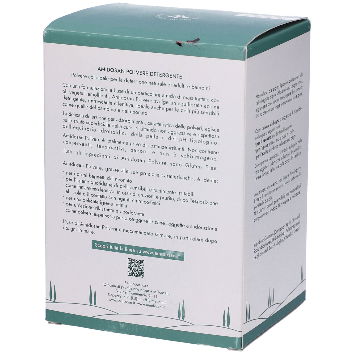 Amidosan Polvere Detergente Lenitiva Emolliente Rinfrescante 14 Buste 40 G
