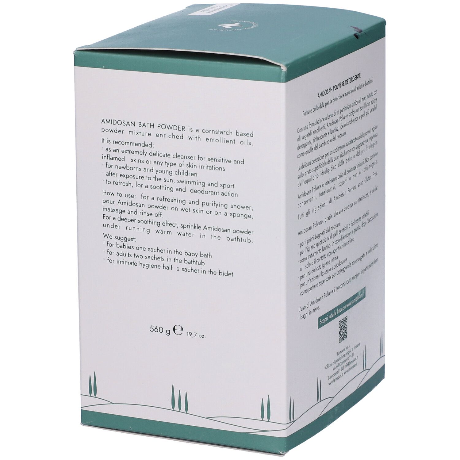 Amidosan Polvere Detergente Lenitiva Emolliente Rinfrescante 14 Buste 40 G