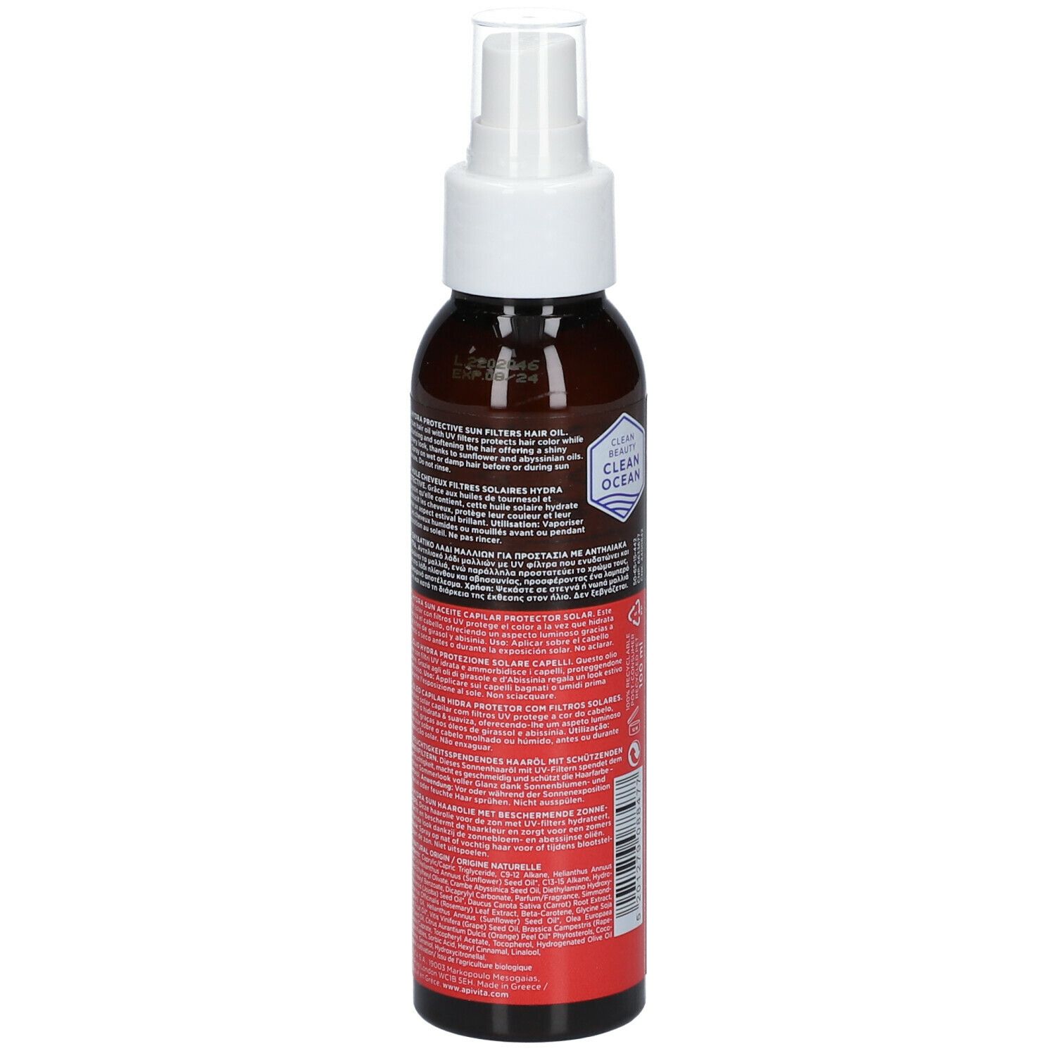 APIVITA Bee Sun Safe Hydra Protective Sun Filters Hair Oil