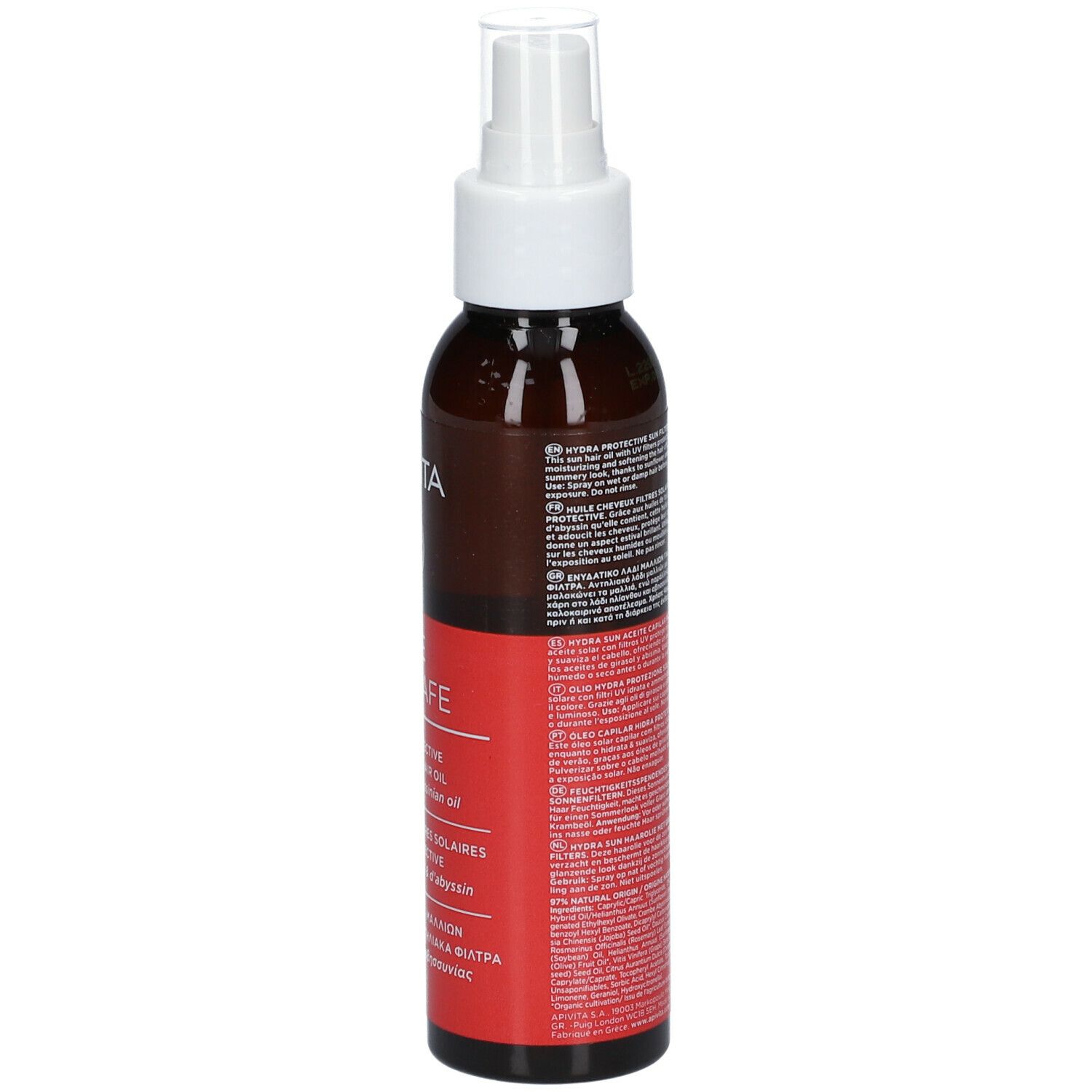 APIVITA Bee Sun Safe Hydra Protective Sun Filters Hair Oil