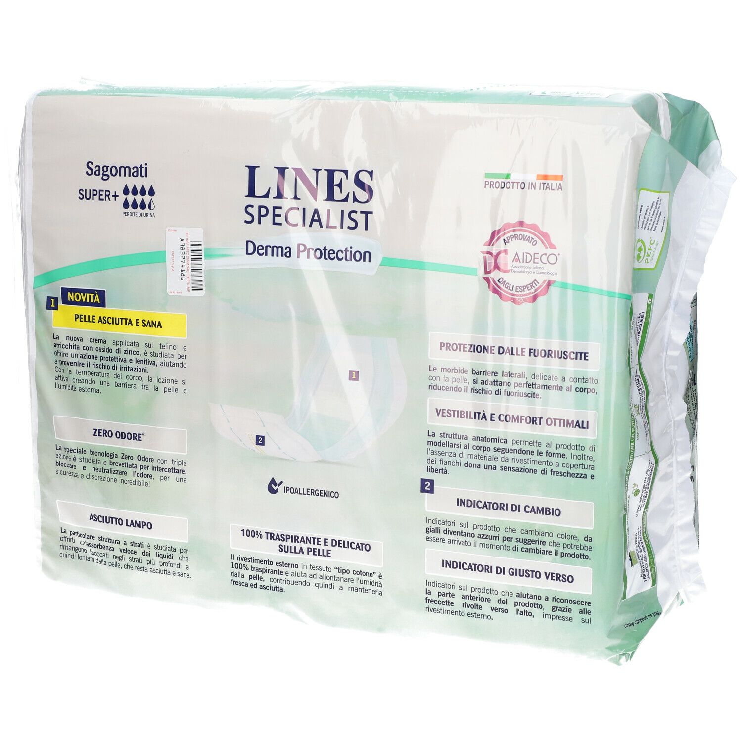 Lines Specialist Derma Protection Super+ 30 pannoloni sagomati - Farmacie  Ravenna