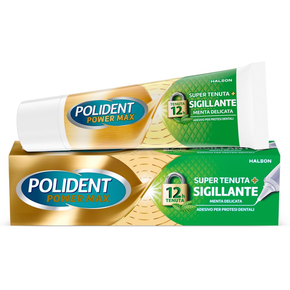 Polident Supertenuta+Sigillante Adesivo Protesi Dentale Menta, 40gr