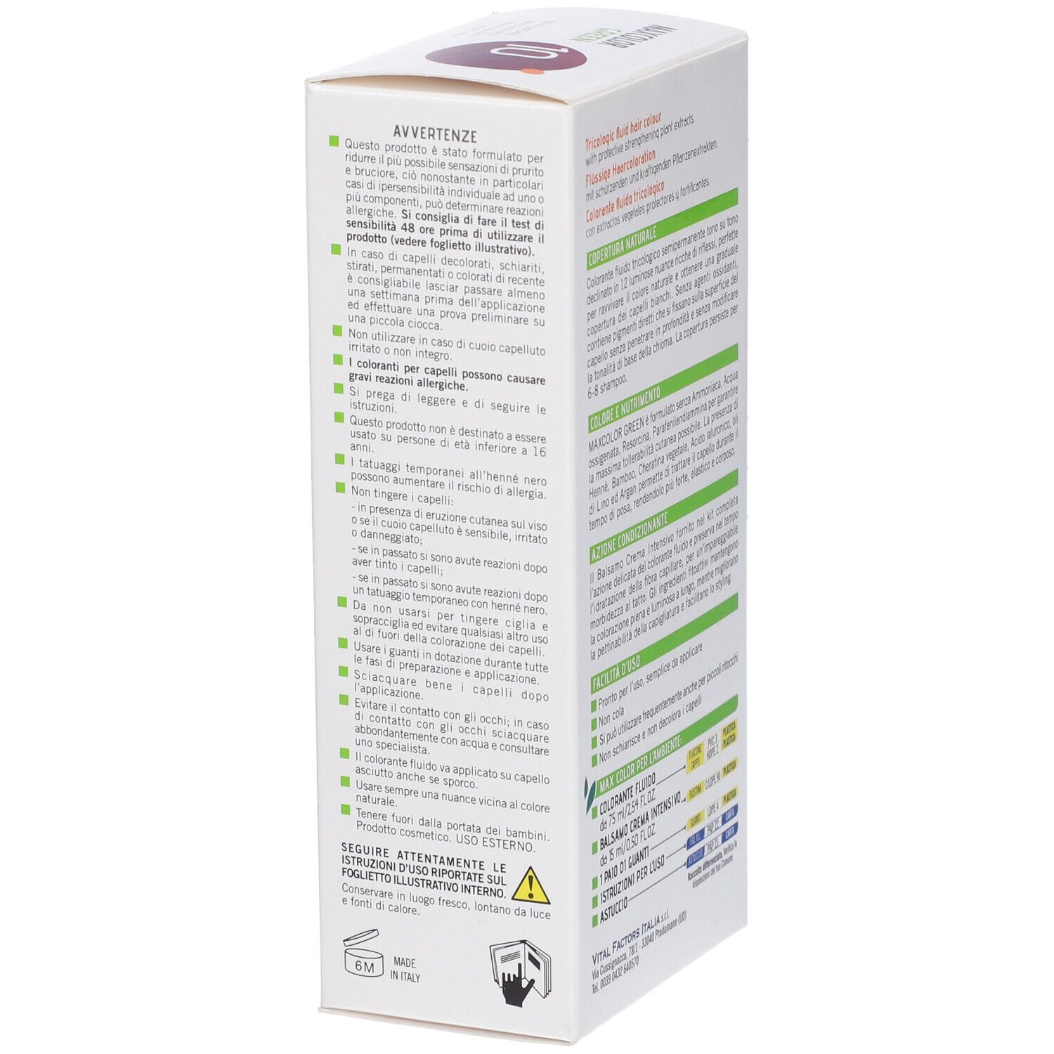Maxcolor Green 10 Rosso Mogano 75 Ml + Balsamo 15 Ml