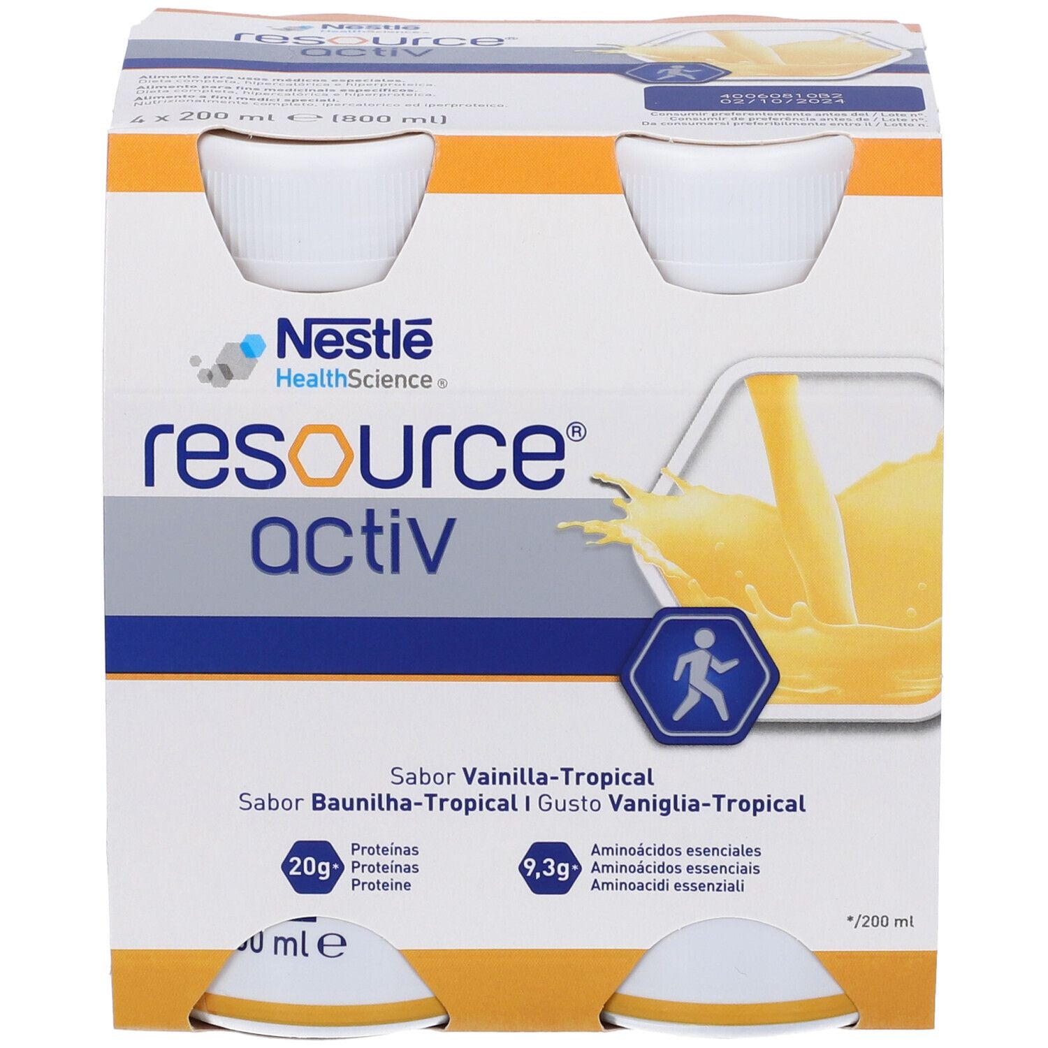 Nestle' Resource Activ Vaniglia Tropical
