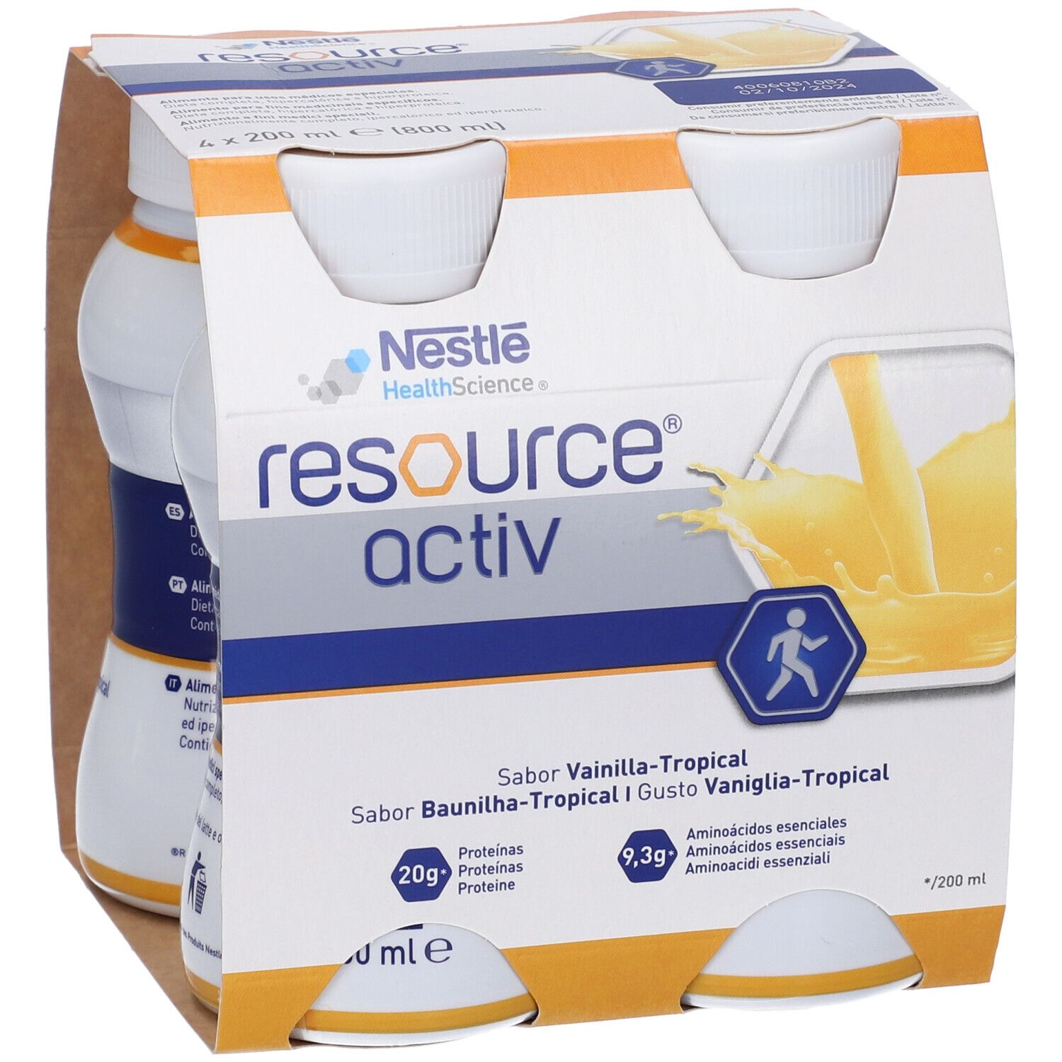 Nestle' Resource Activ Vaniglia Tropical