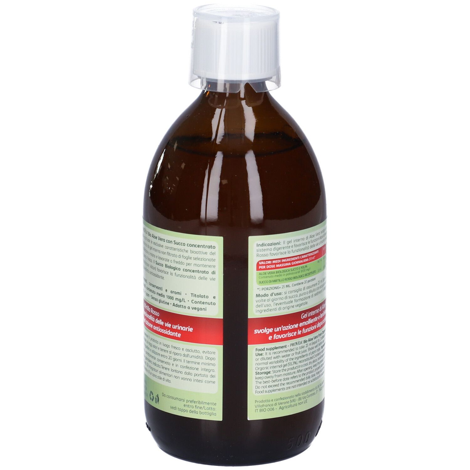 Provida Bio Aloe Vera con Succo di Mirtillo Rosso Biologico