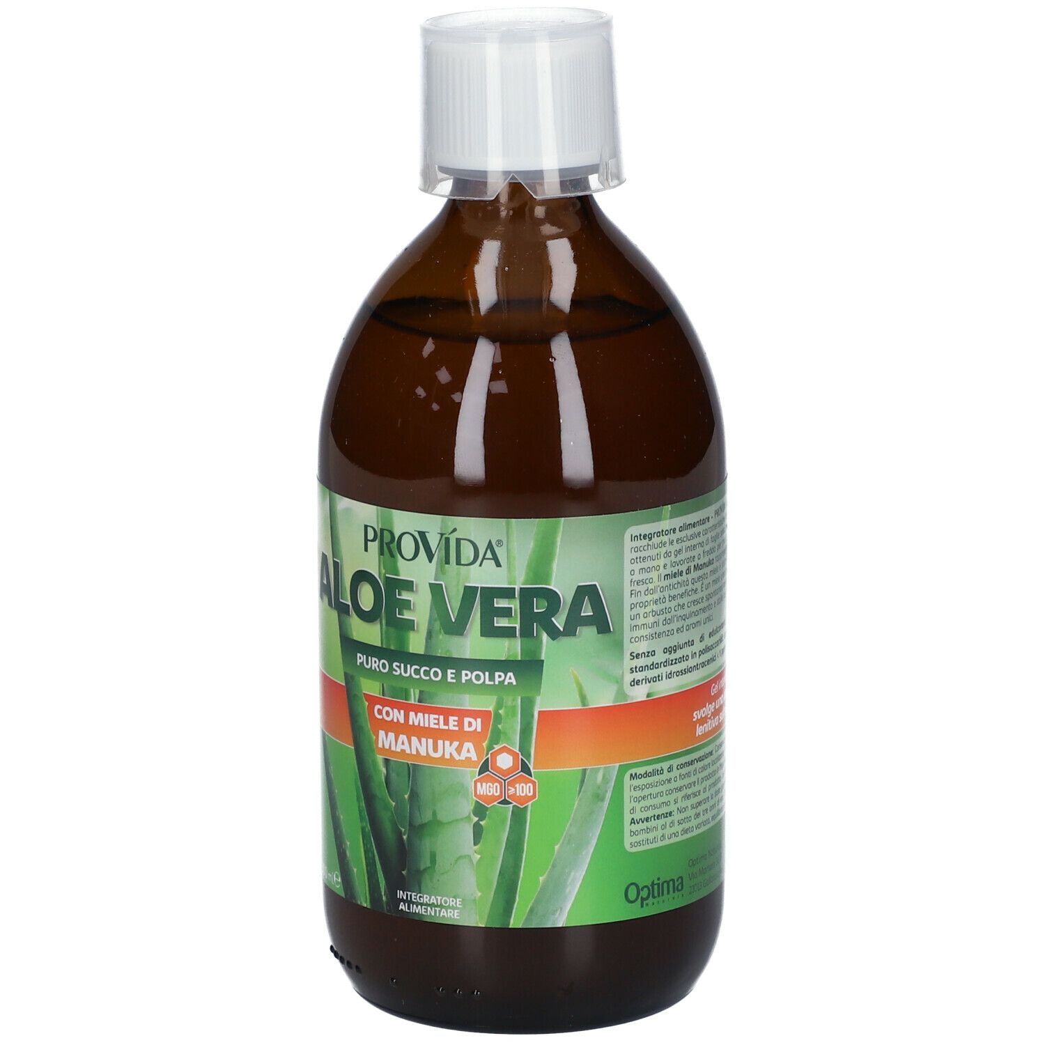 Optima Provìda Aloe Vera Con Miele Di Manuka 500 Ml Redcare