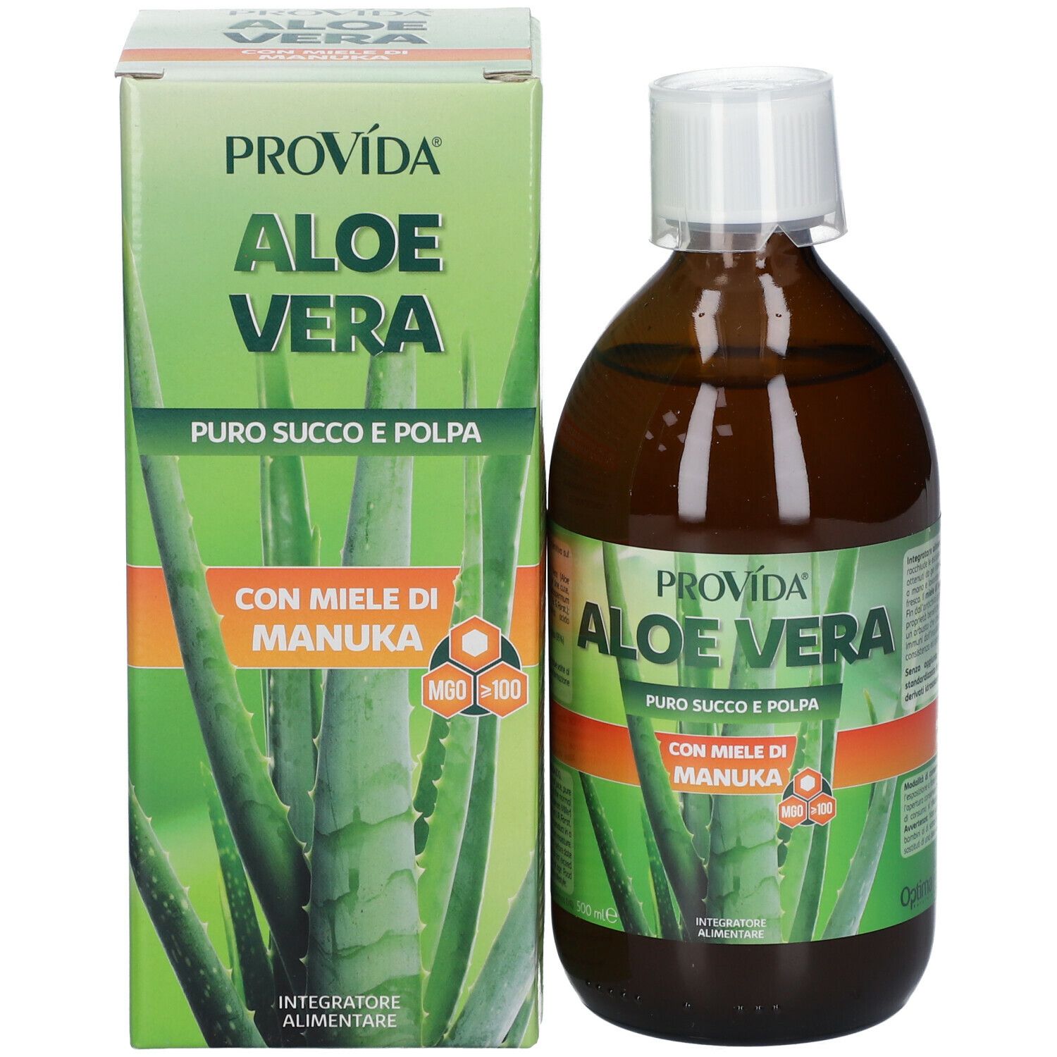 Optima Provìda Aloe Vera Con Miele Di Manuka 500 Ml Redcare