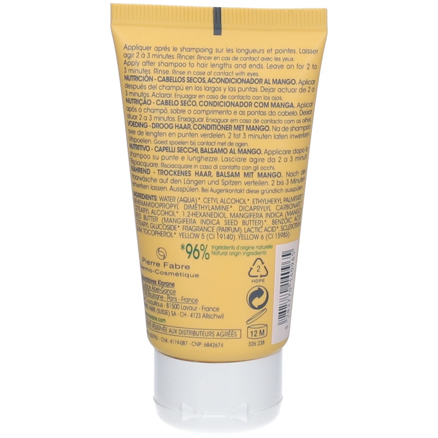 KLORANE Balsamo Dopo Shampoo al Mango