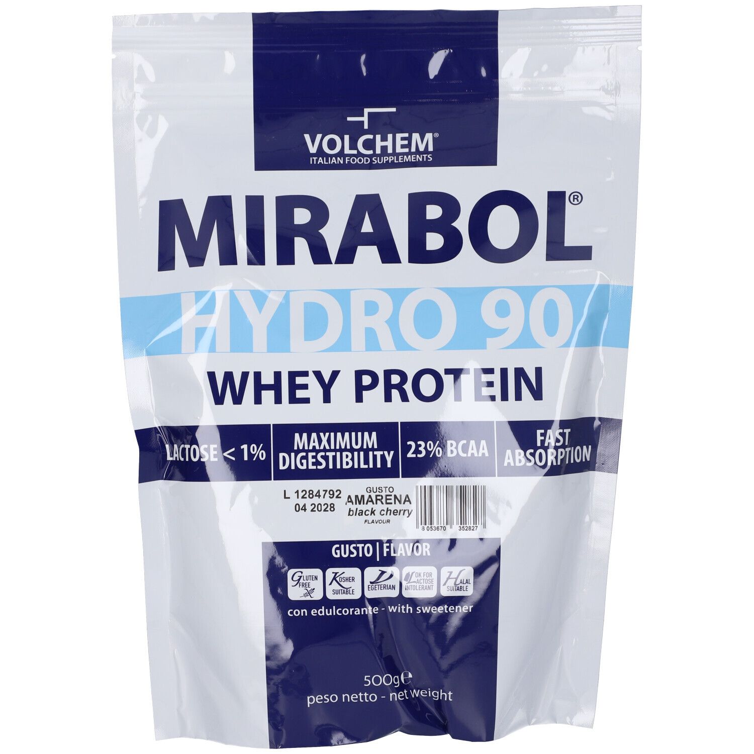 VOLCHEM Mirabol Hydro Sieroproteine Idrolizzate In Polvere Solubile - Gusto Amarena