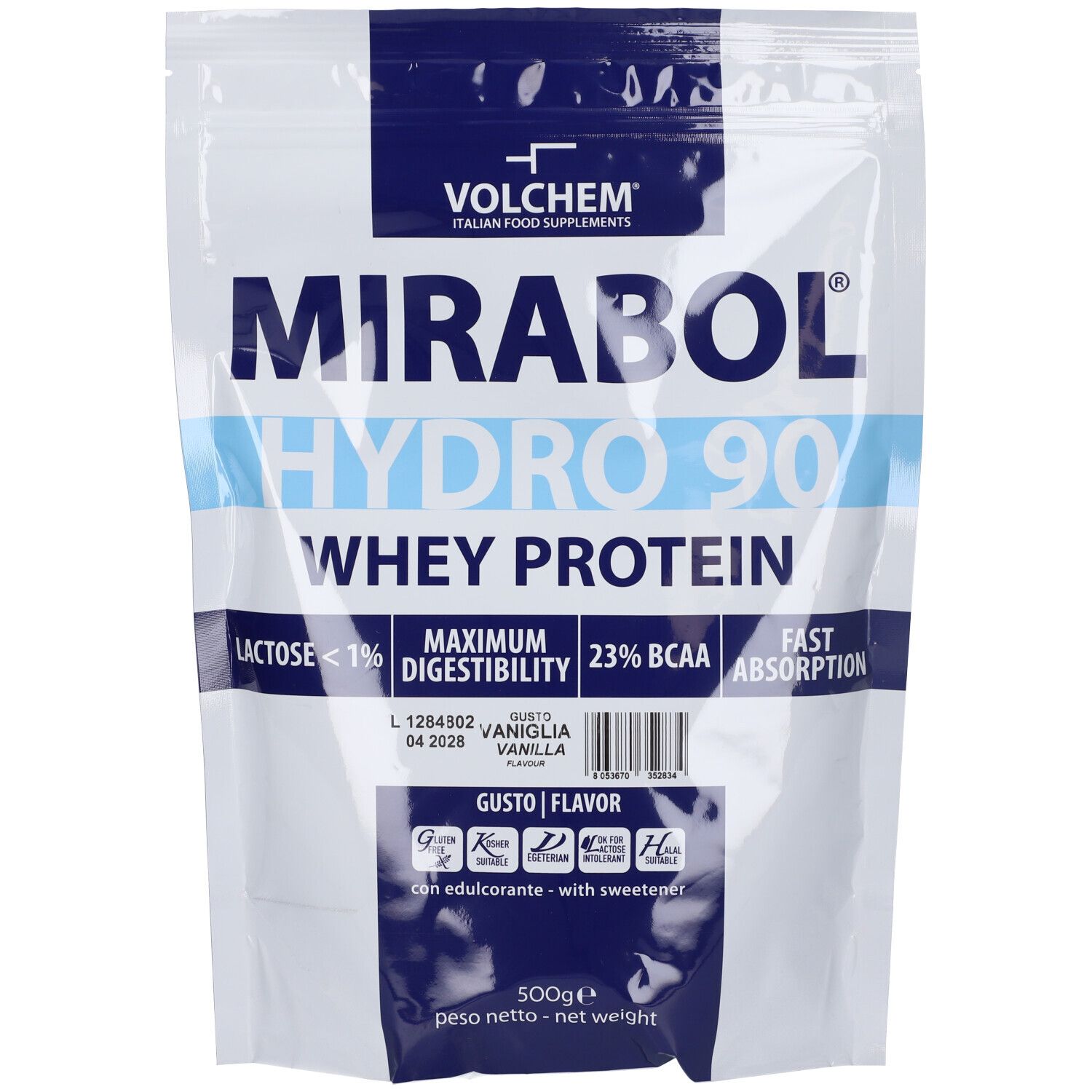 VOLCHEM Mirabol Hydro Sieroproteine Idrolizzate In Polvere Solubile - Gusto Vaniglia