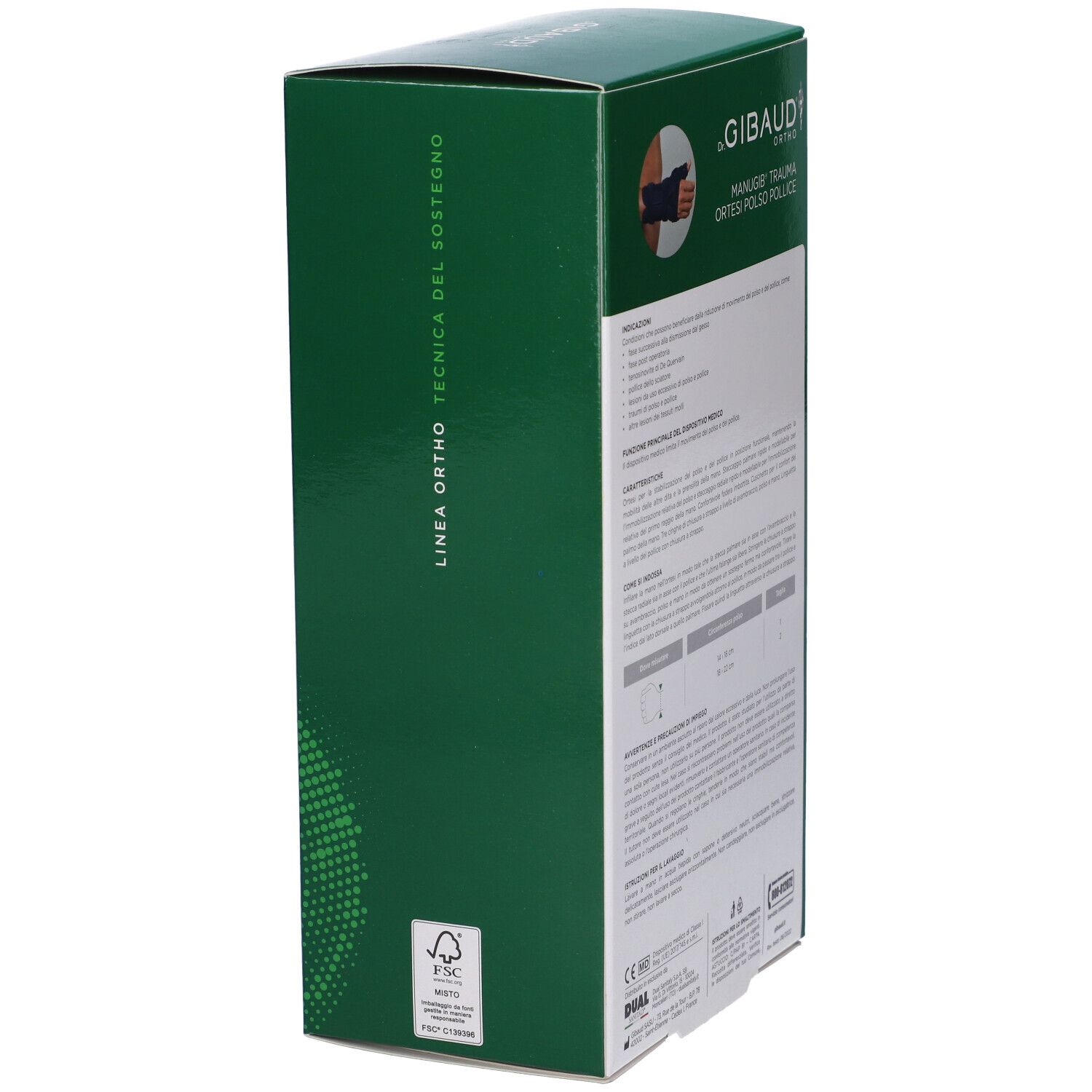 Manugib Trauma Ortesi Polso Pollice Dr Gibaud Ortho Destra 1