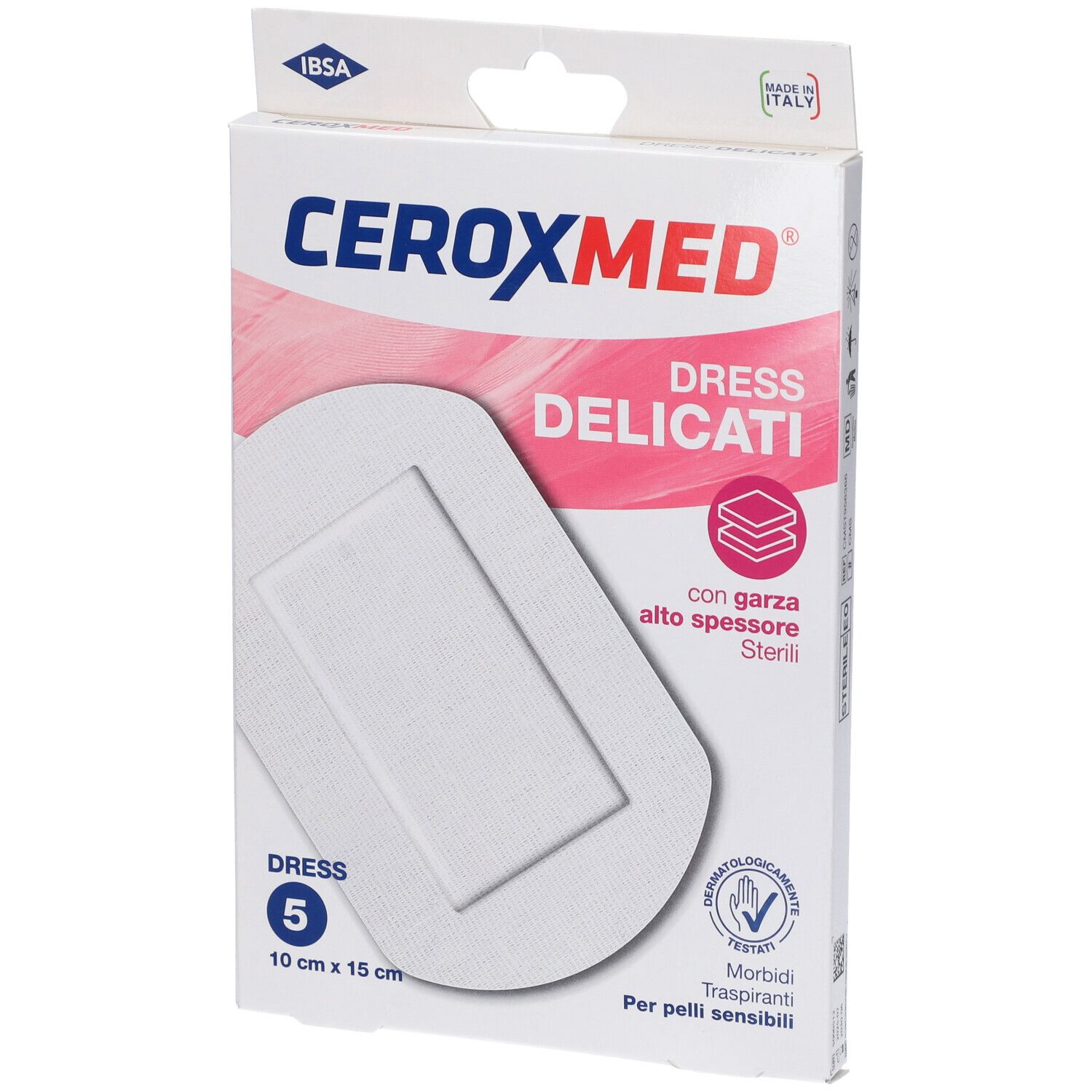 Ceroxmed Dress Delicati Con Garza Alto Spessore Per Pelli Sensibili 10x15cm