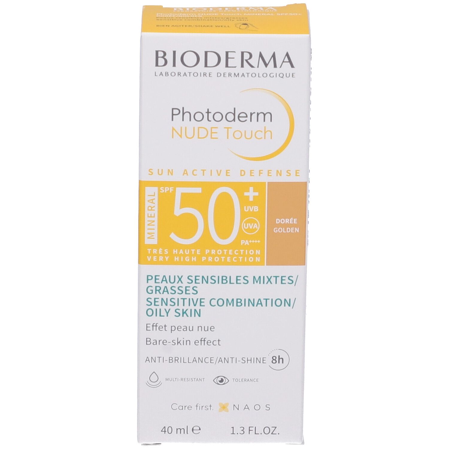 Bioderma Photoderm Nude Touch Tonalità Dorata SPF50+