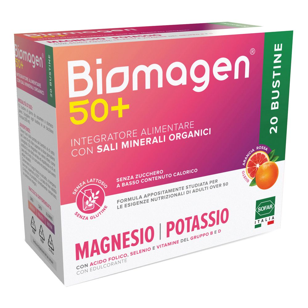 Biomagen 50+ Senza Zuccheri 20 Bustine