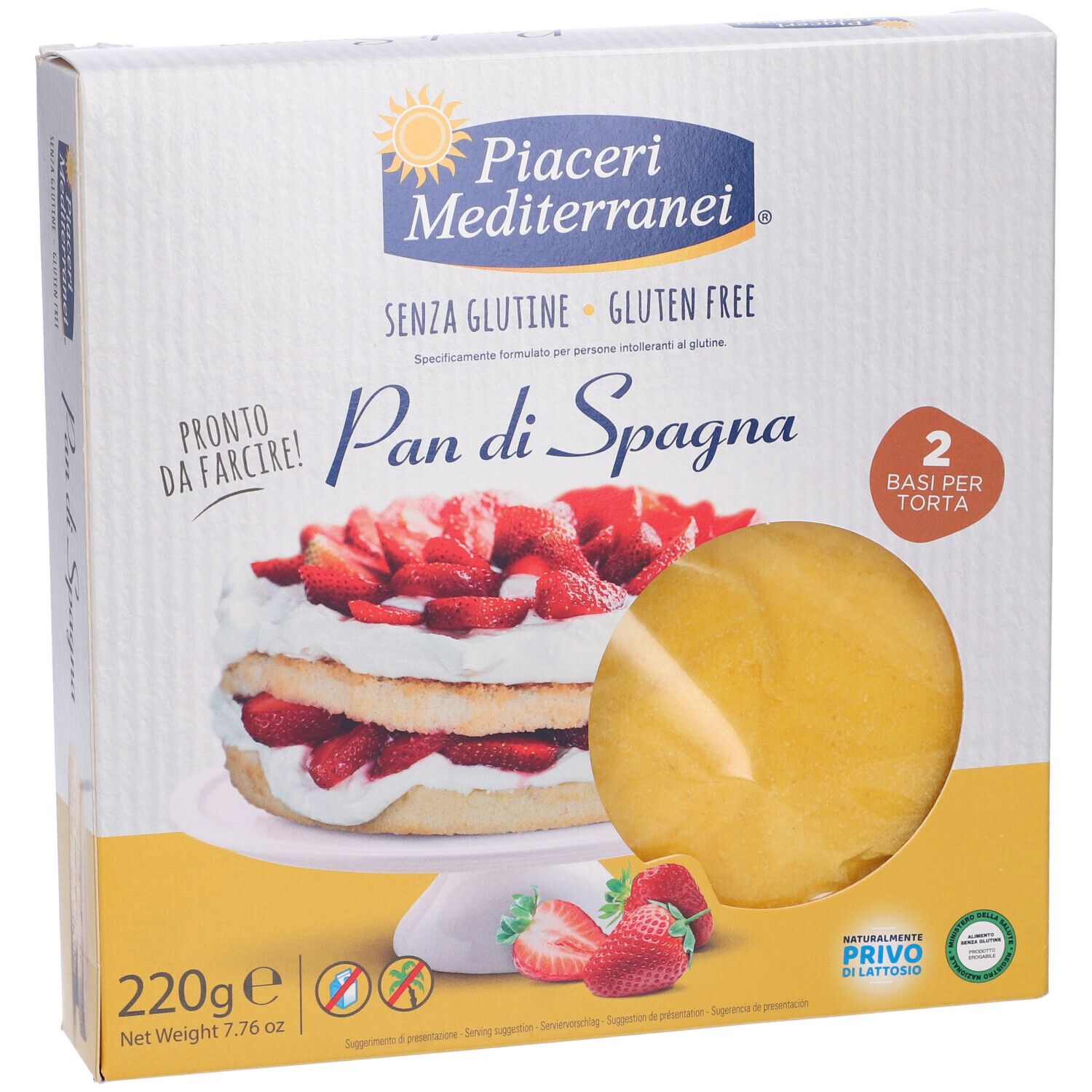 Piaceri Mediterranei Pan di Spagna Senza Glutine