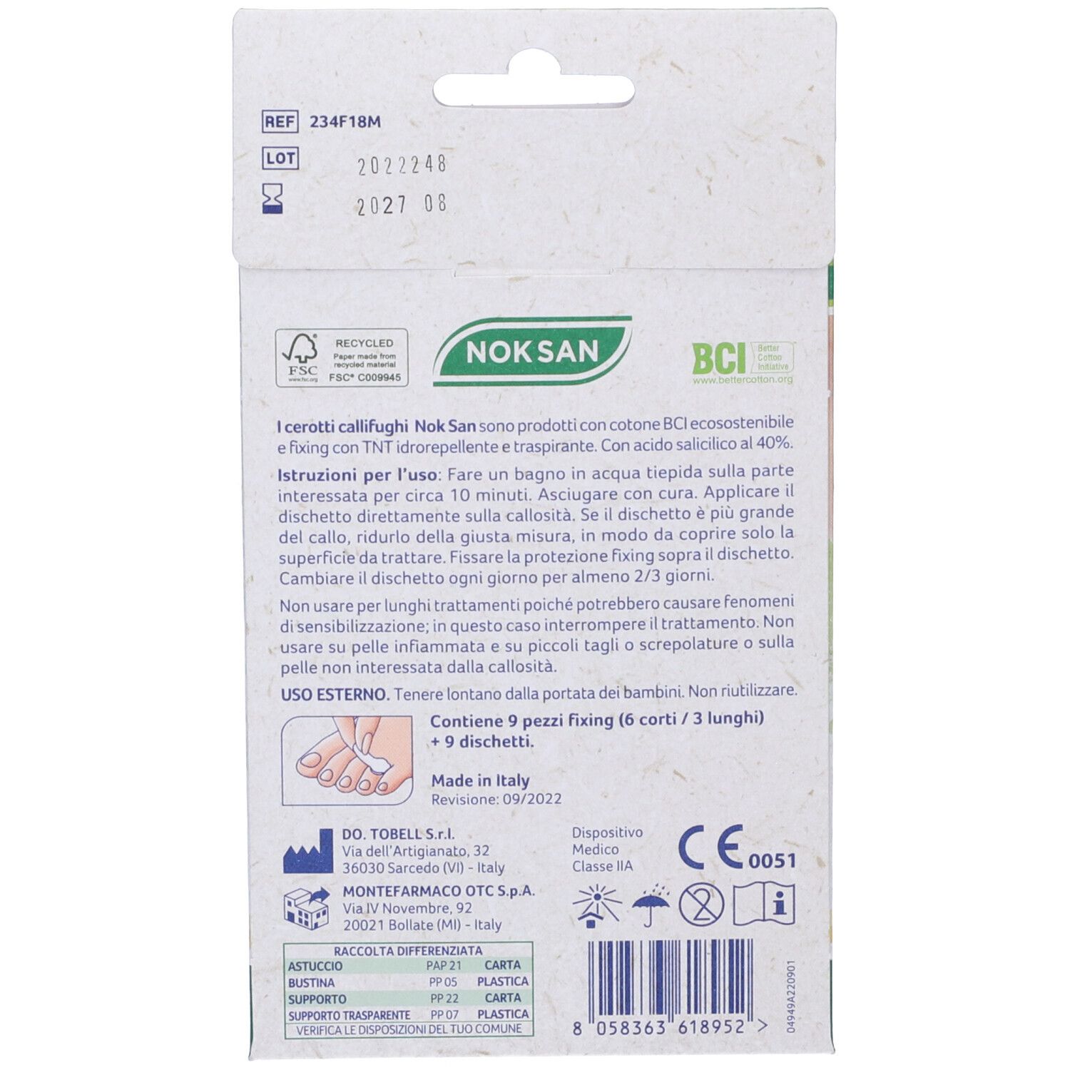 Noksan Cerotto Callifugo Notturno Green 9 Pezzi