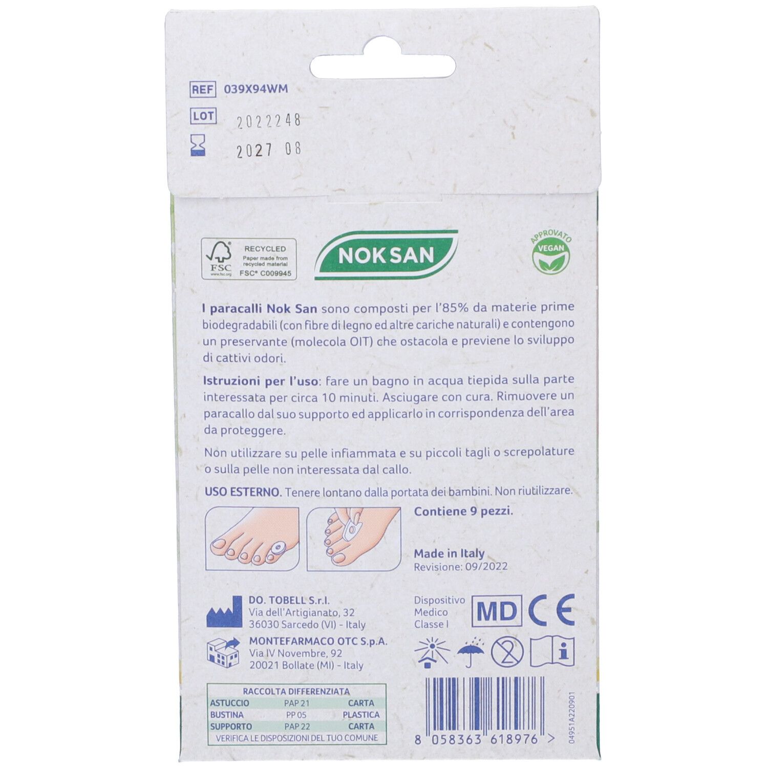 Montefarmaco Nok San Paracalli Protettivi