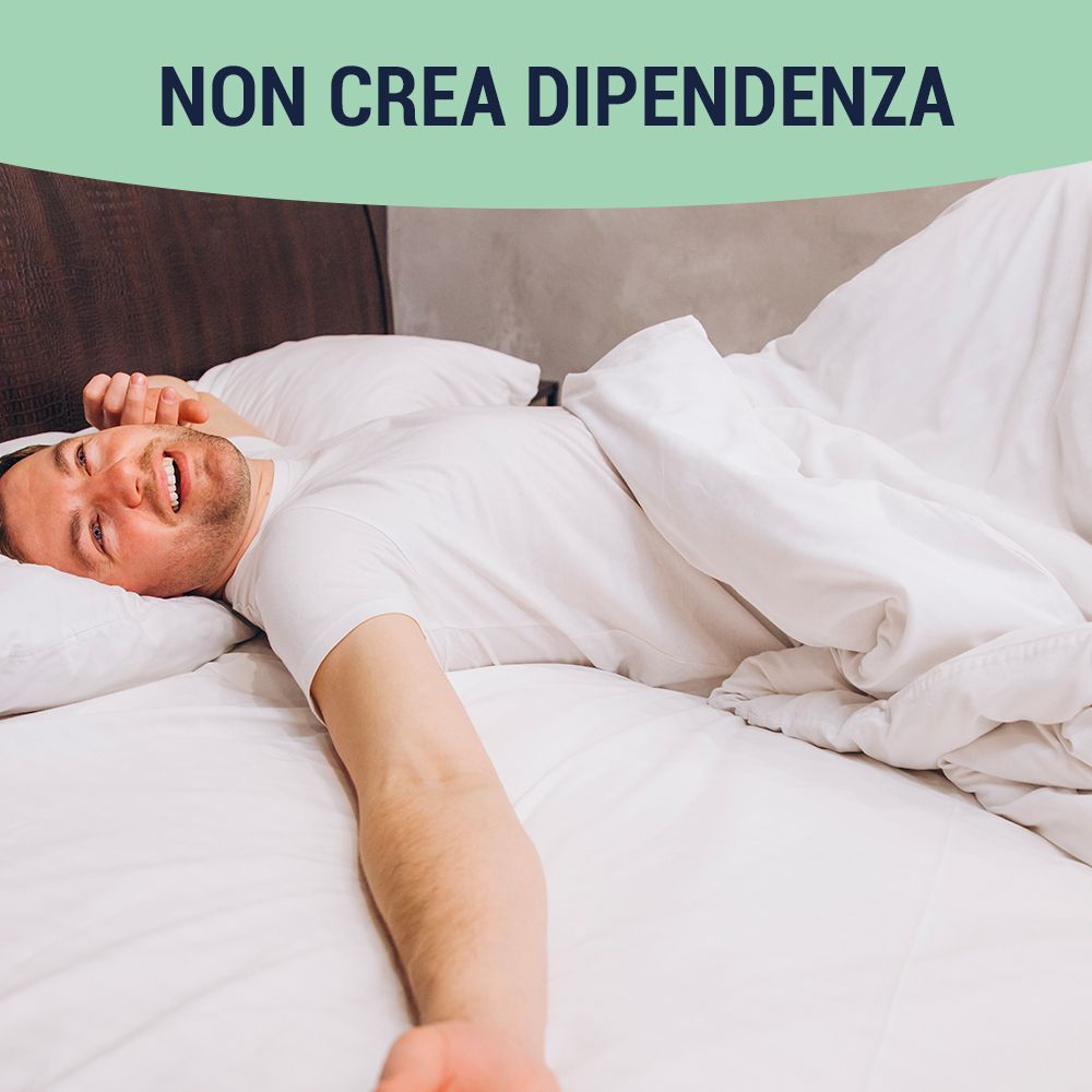 Uomo si sveglia riposato, Sedatol Notte.