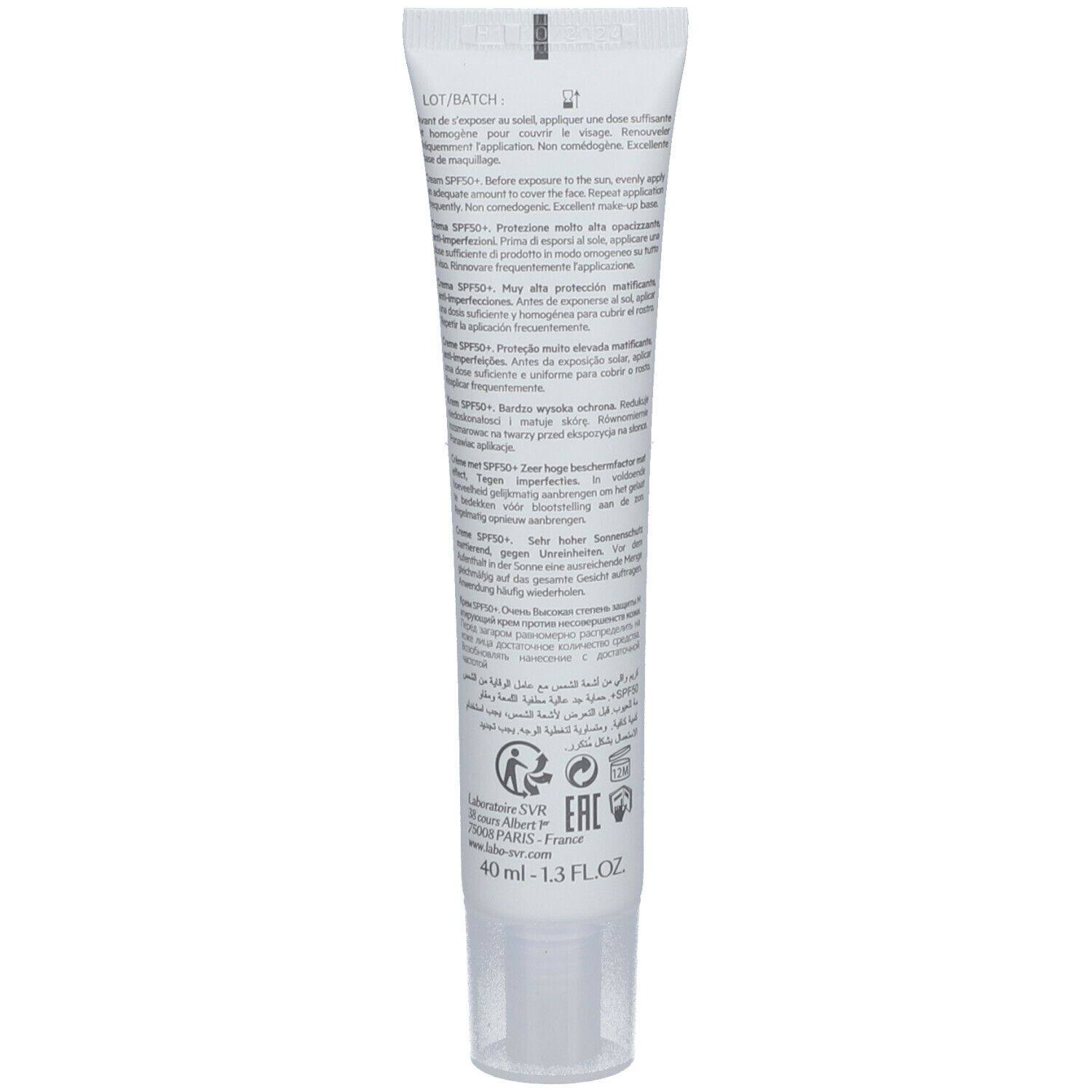 SVR Sebiaclear Creme SPF 50+