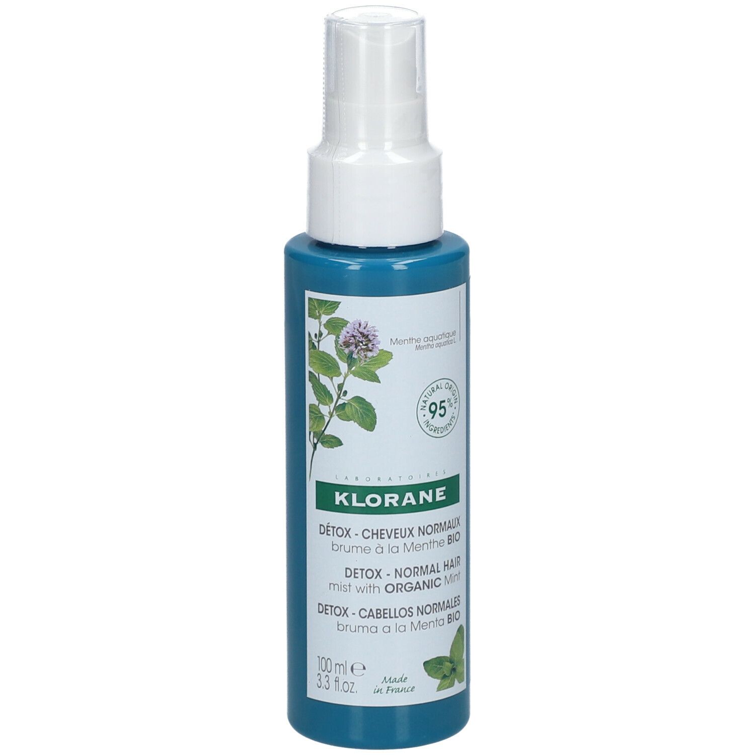 Klorane Spray alla Menta BIO 200ml - Detox, capelli purificati