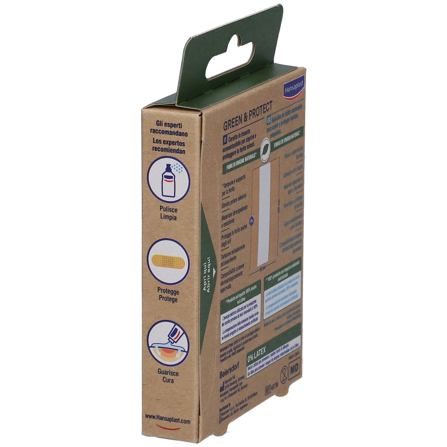 Hansaplast  Green & Protect (1 m x 6 cm) - risparmia il 10% con il codice: NI10