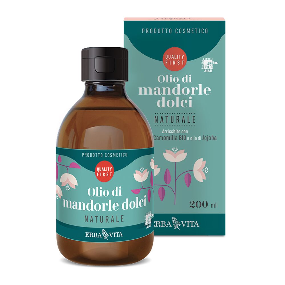 Erba Vita Olio Di Mandorle Dolci per la Pelle