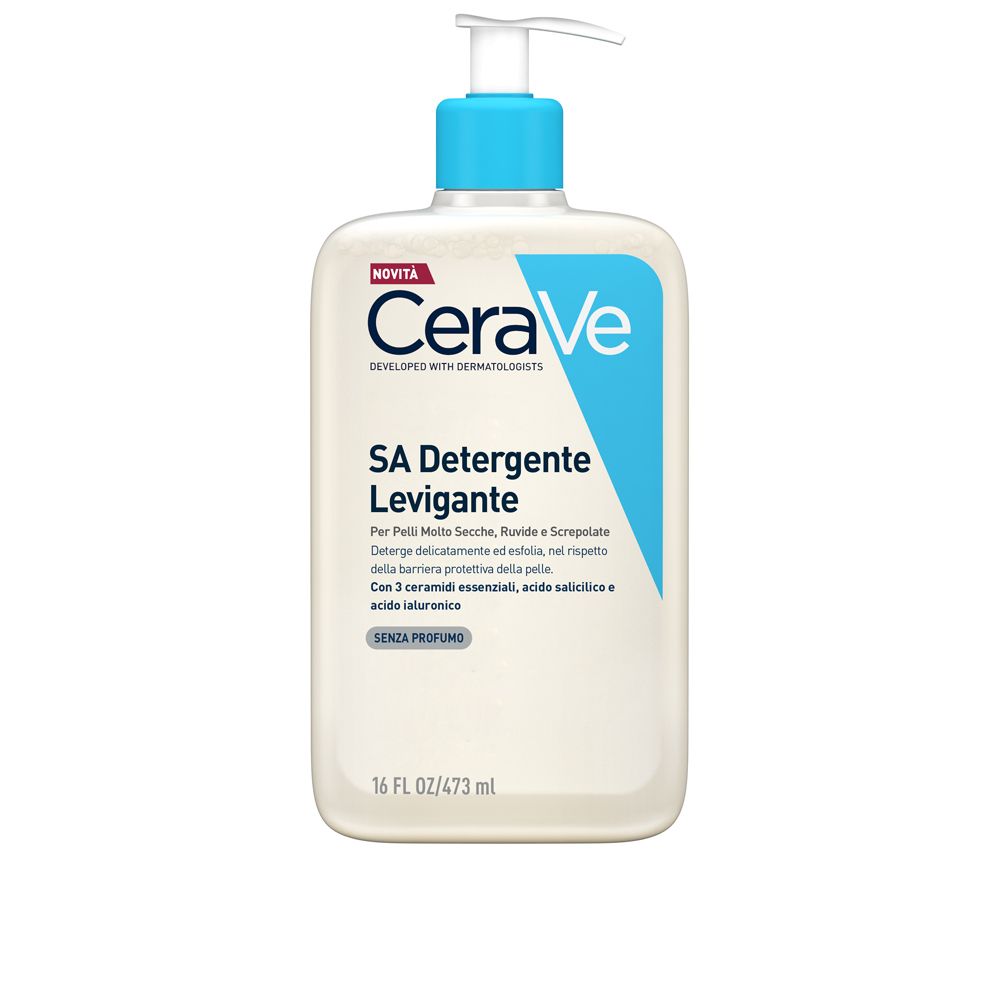 CeraVe Detergente con texture gel non schiumoso che deterge, esfolia e leviga la pelle, proteggendola 473 ml