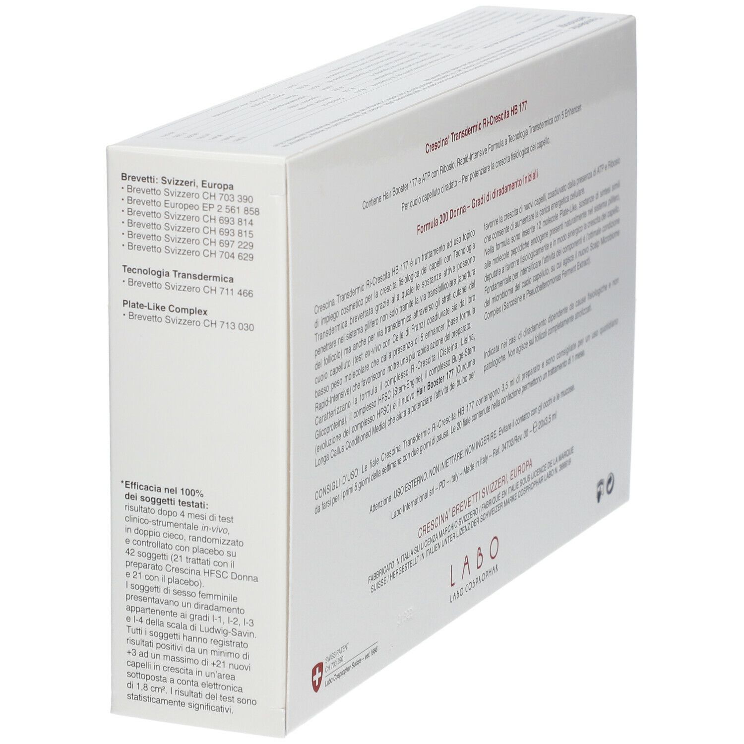 CRESCINA® Transdermic Ri-Crescita HB 177 200 Donna 20 Fiale