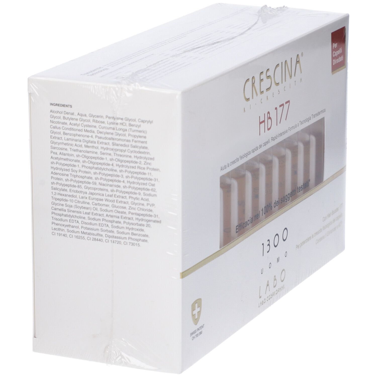 CRESCINA® Transdermic Ri-Crescita HB 177 1300 Uomo 40 Fiale