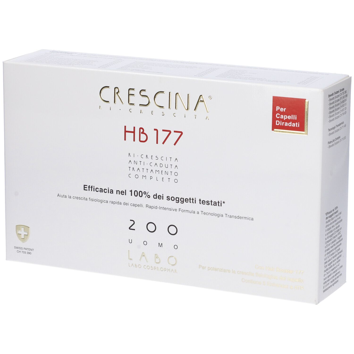 Labo Crescina Ri-Crescita HB 177 e Anti-Caduta Formula 200 Uomo