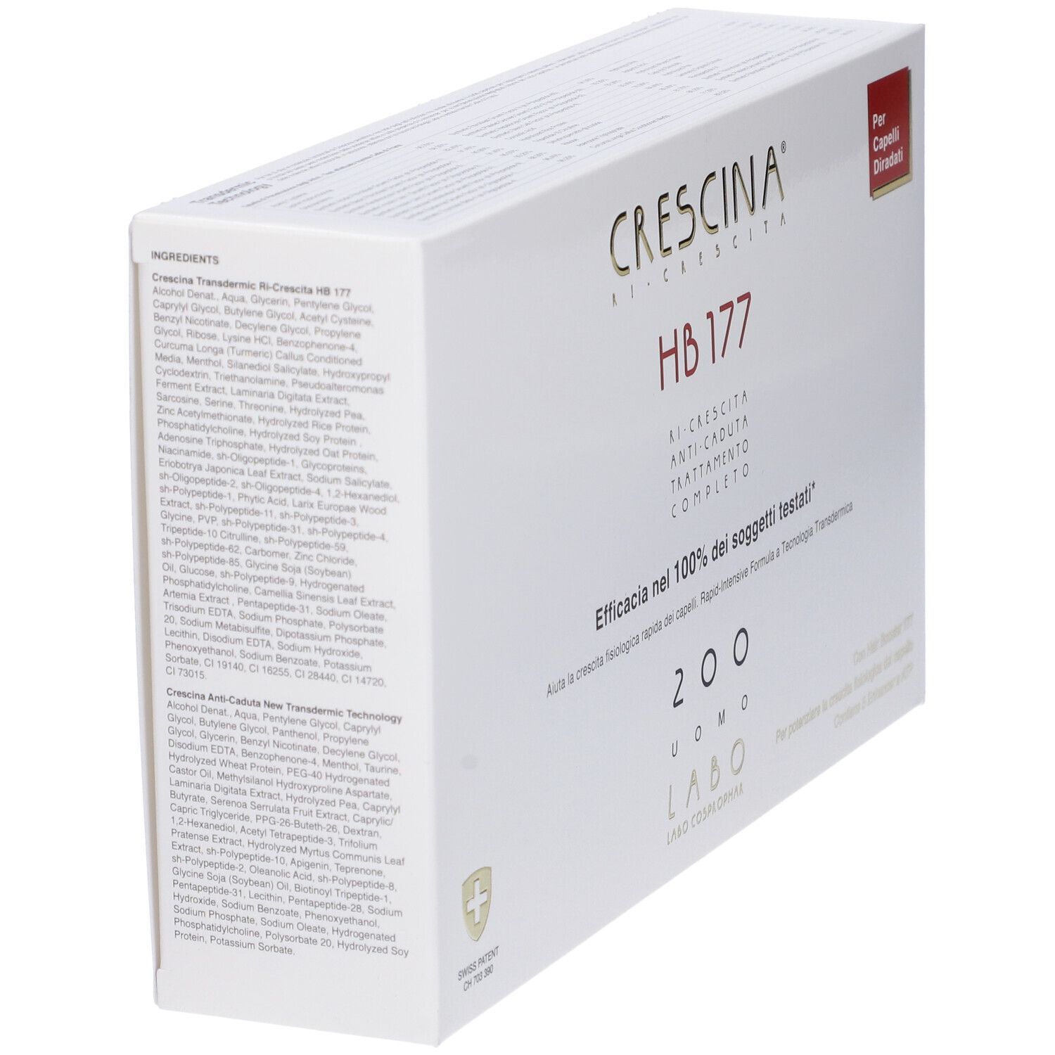 Labo Crescina Ri-Crescita HB 177 e Anti-Caduta Formula 200 Uomo