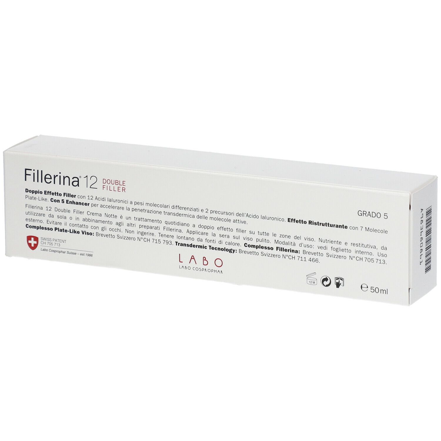 Fillerina® 12 Double Filler Crema Notte Grado 5