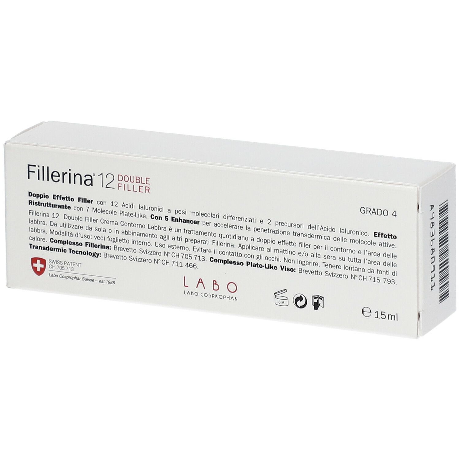 Fillerina® 12 Double Filler Crema Contorno Labbra Grado 4